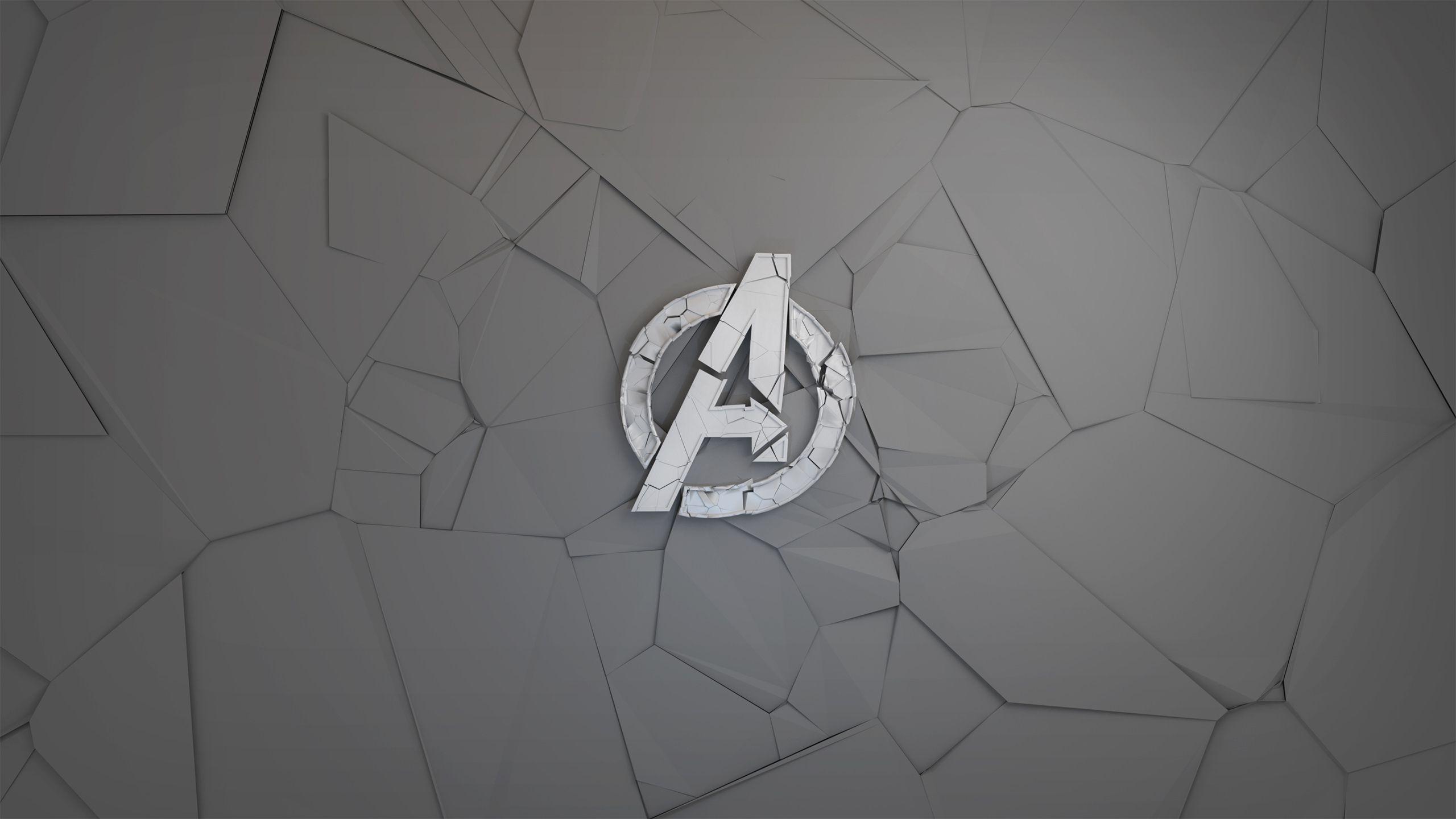 Wallpaper Avengers, Logo, Minimal