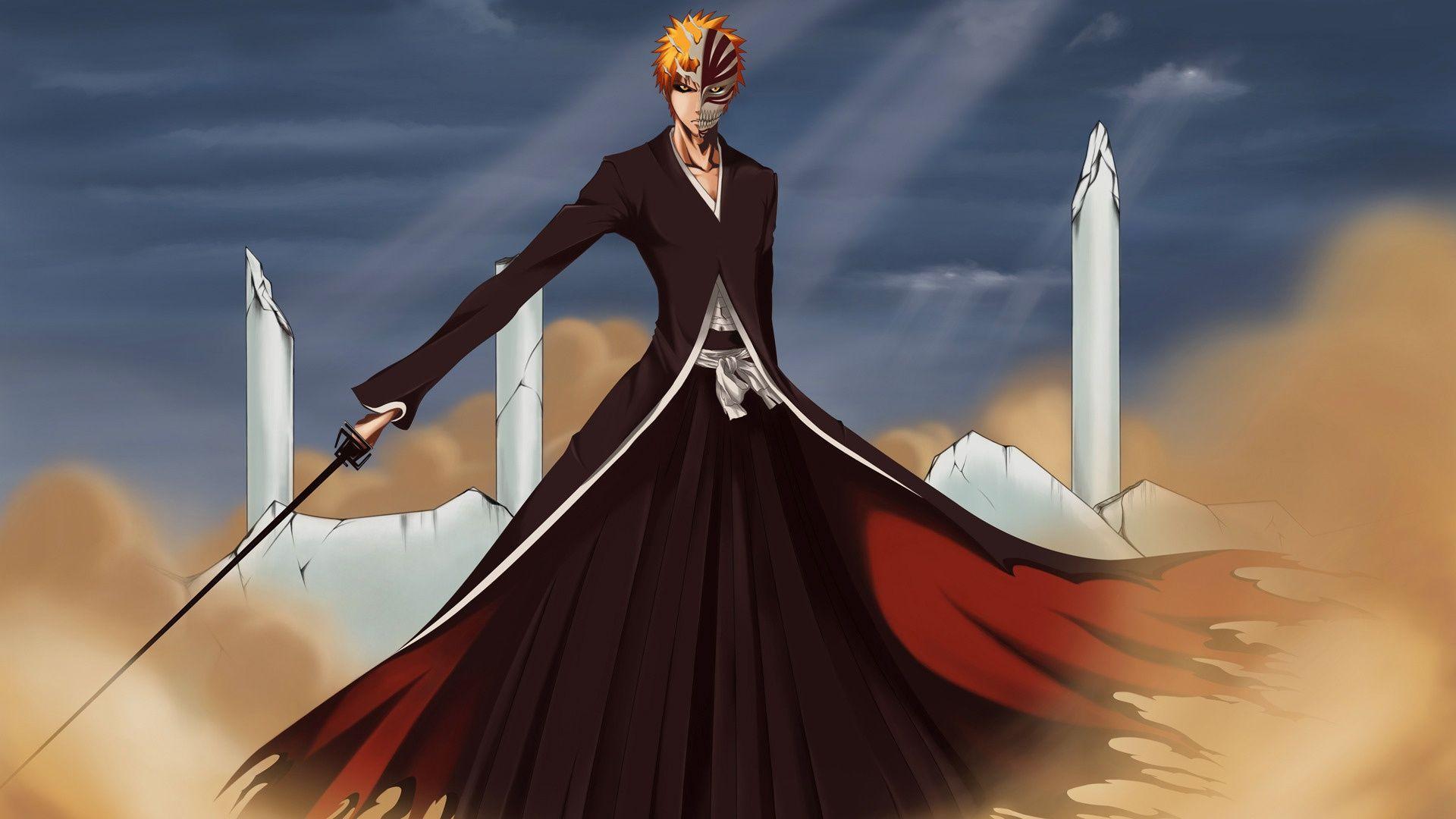 Download Ichigo Kurosaki as the iconic protagonist of Bleach anime  Wallpaper