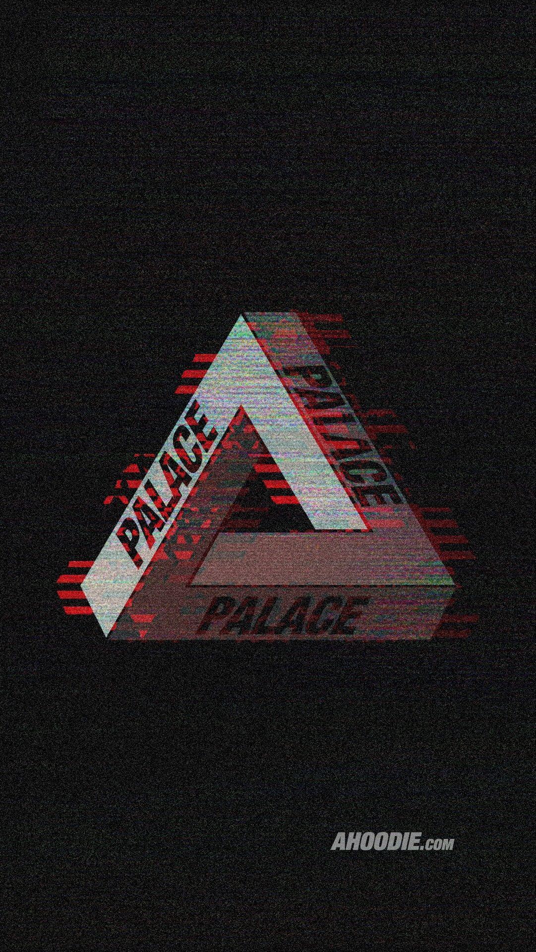 Ahoodie. Palace Skateboards VHS Glitch Wallpaper