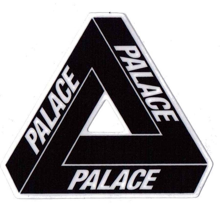 Palace Tri Ferg 4 Sticker black. Palace, Drawings