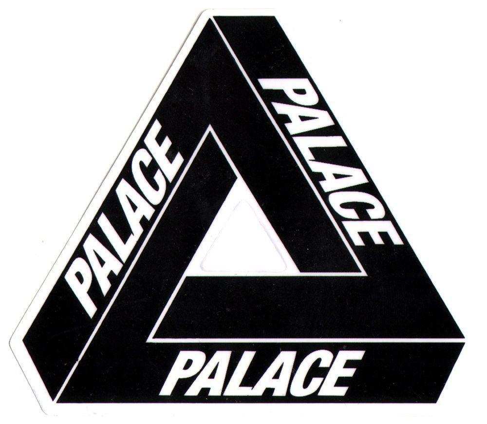 Palace Tri Ferg 4 Sticker black. Palace and Products