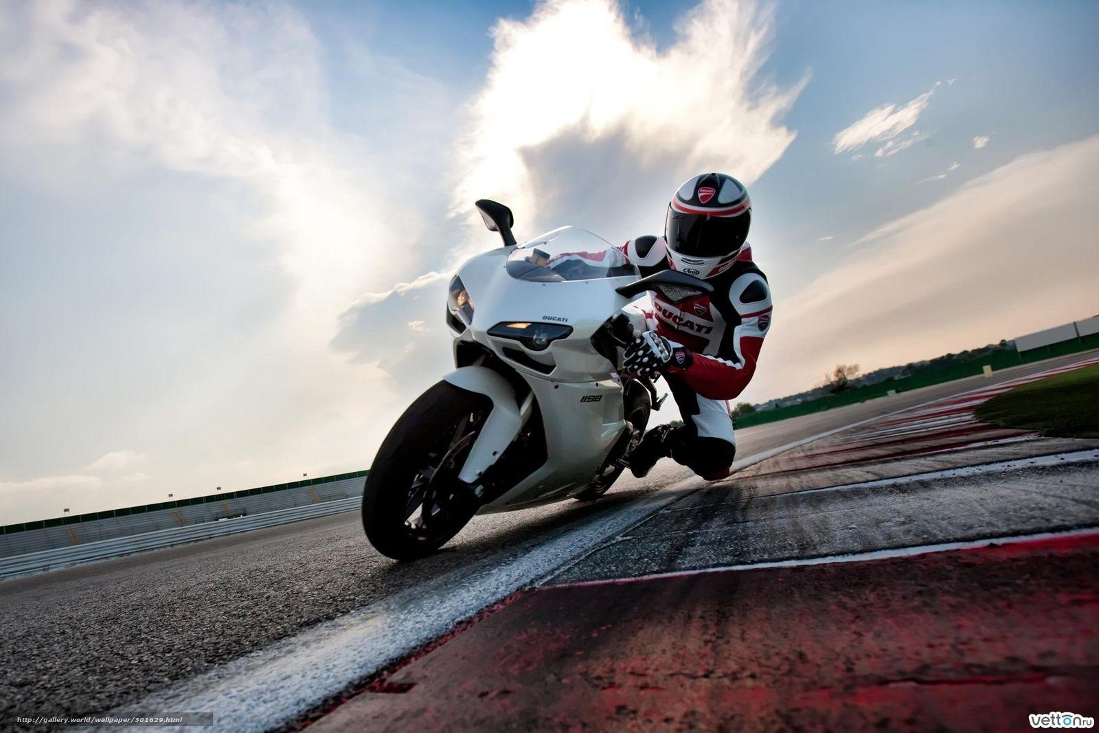 Download wallpaper ducati, 1198, white, track free desktop wallpaper