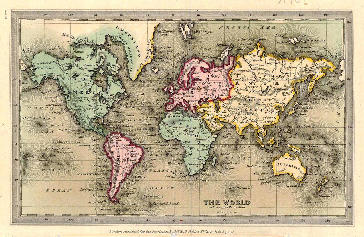 Antique World Map Wallpaper Old Maps 8 Wall Art Central Inside At