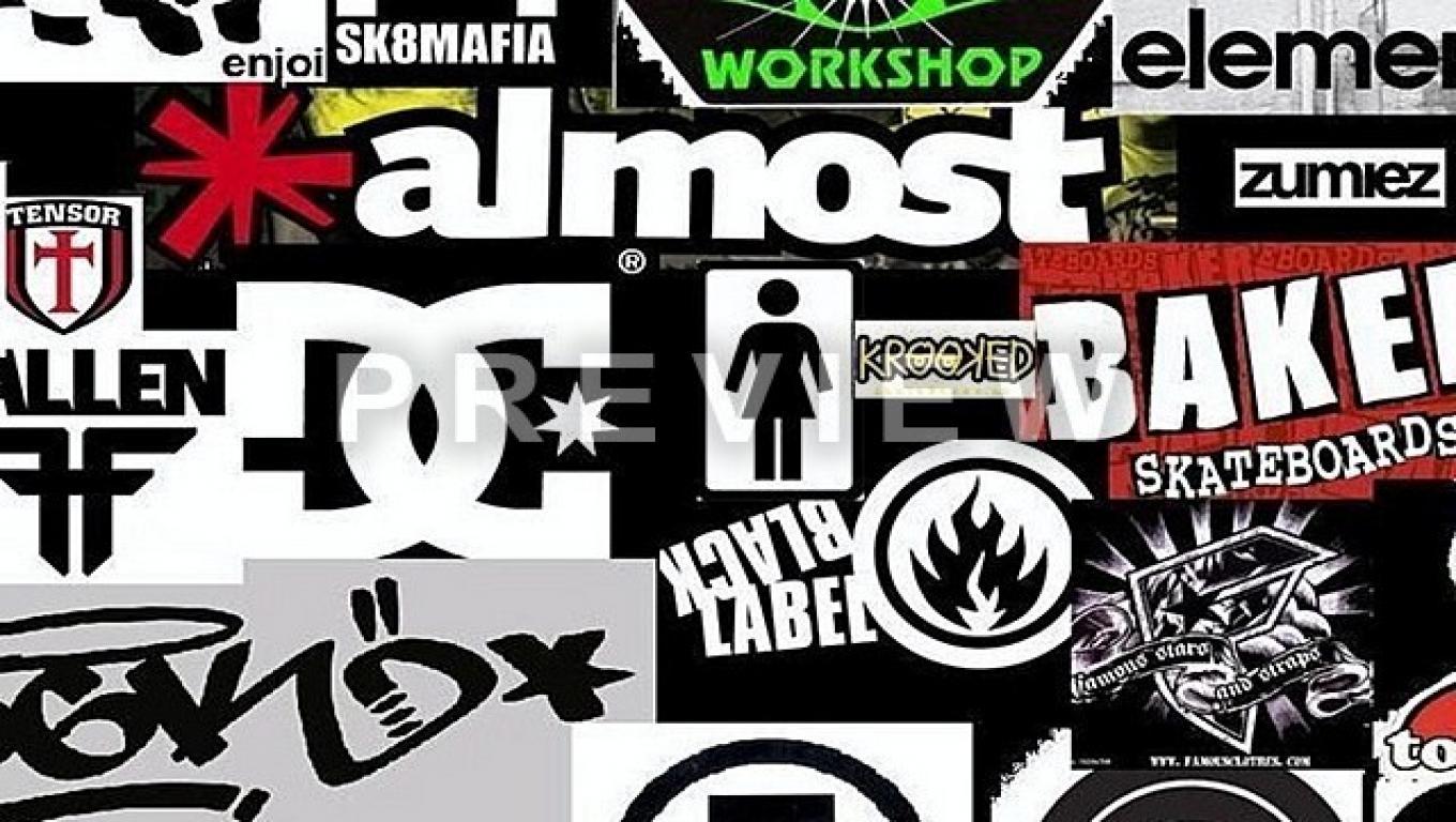 1121A95 Skateboard Logos Wallpaper 640x400