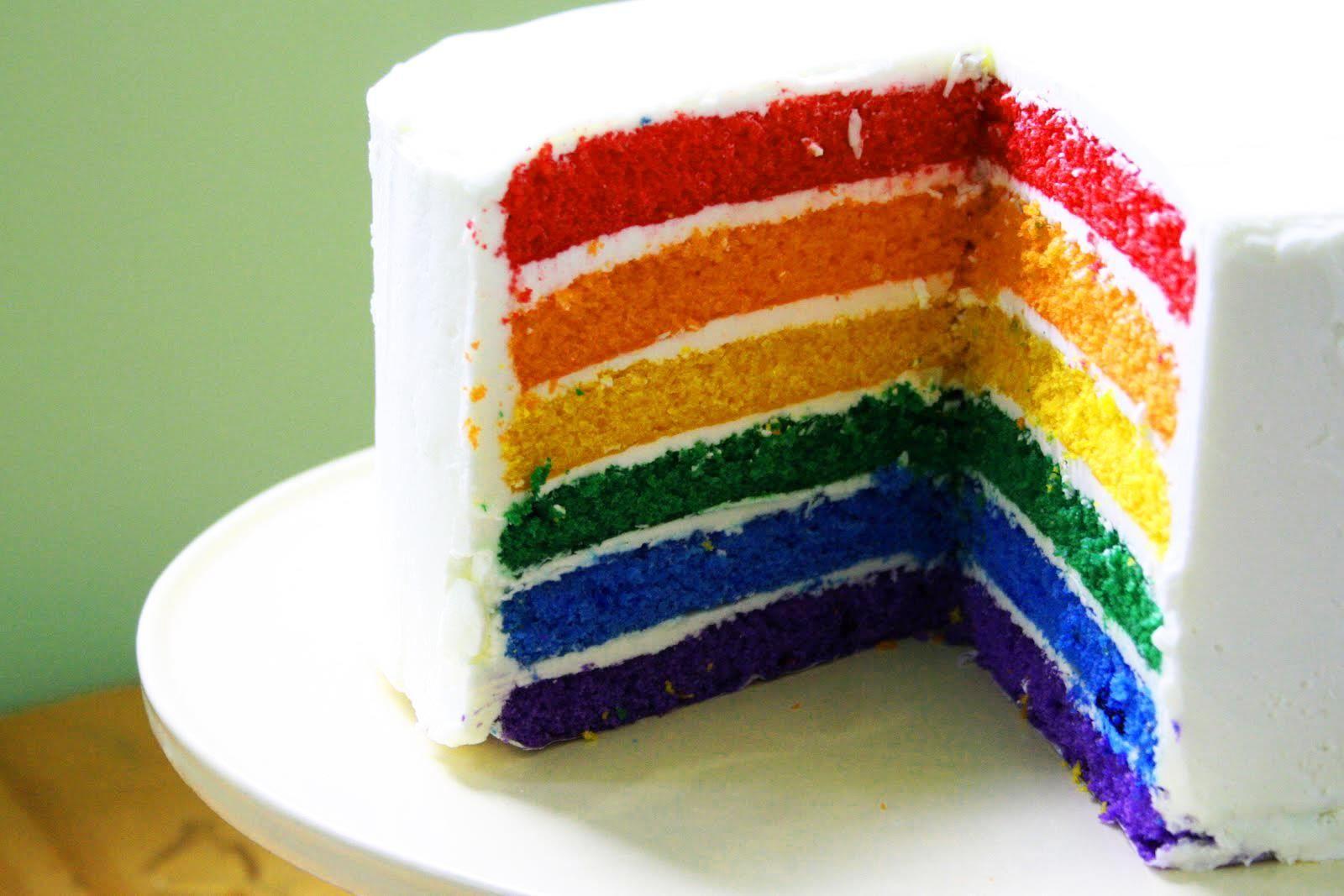 Rainbow Cake: How to Make a Rainbow Cake