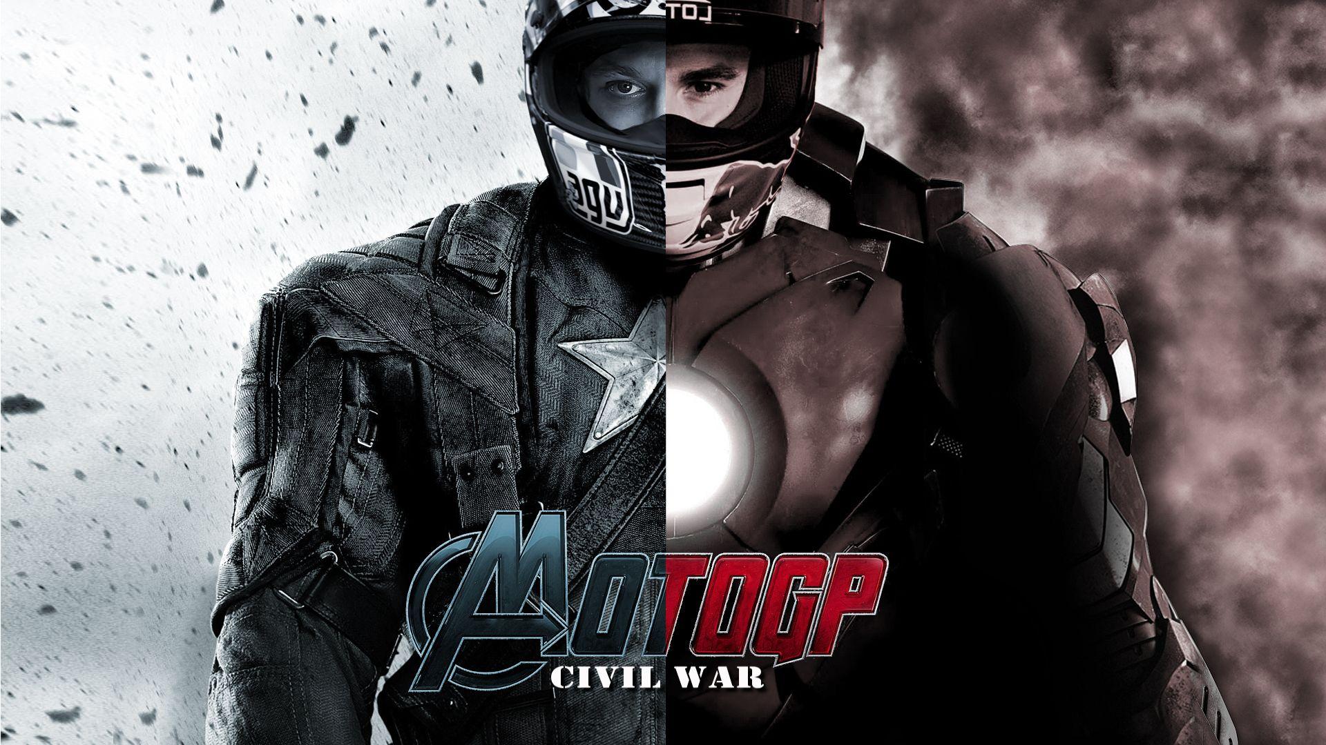 Civil War Marc Marquez Valentino Rossi Wallpaper Avengers. Mind