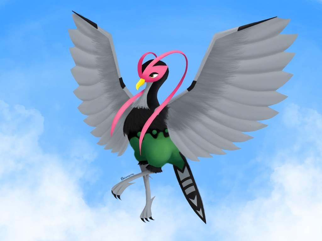 Unfezant soaring the sky Request. Pokémon Amino