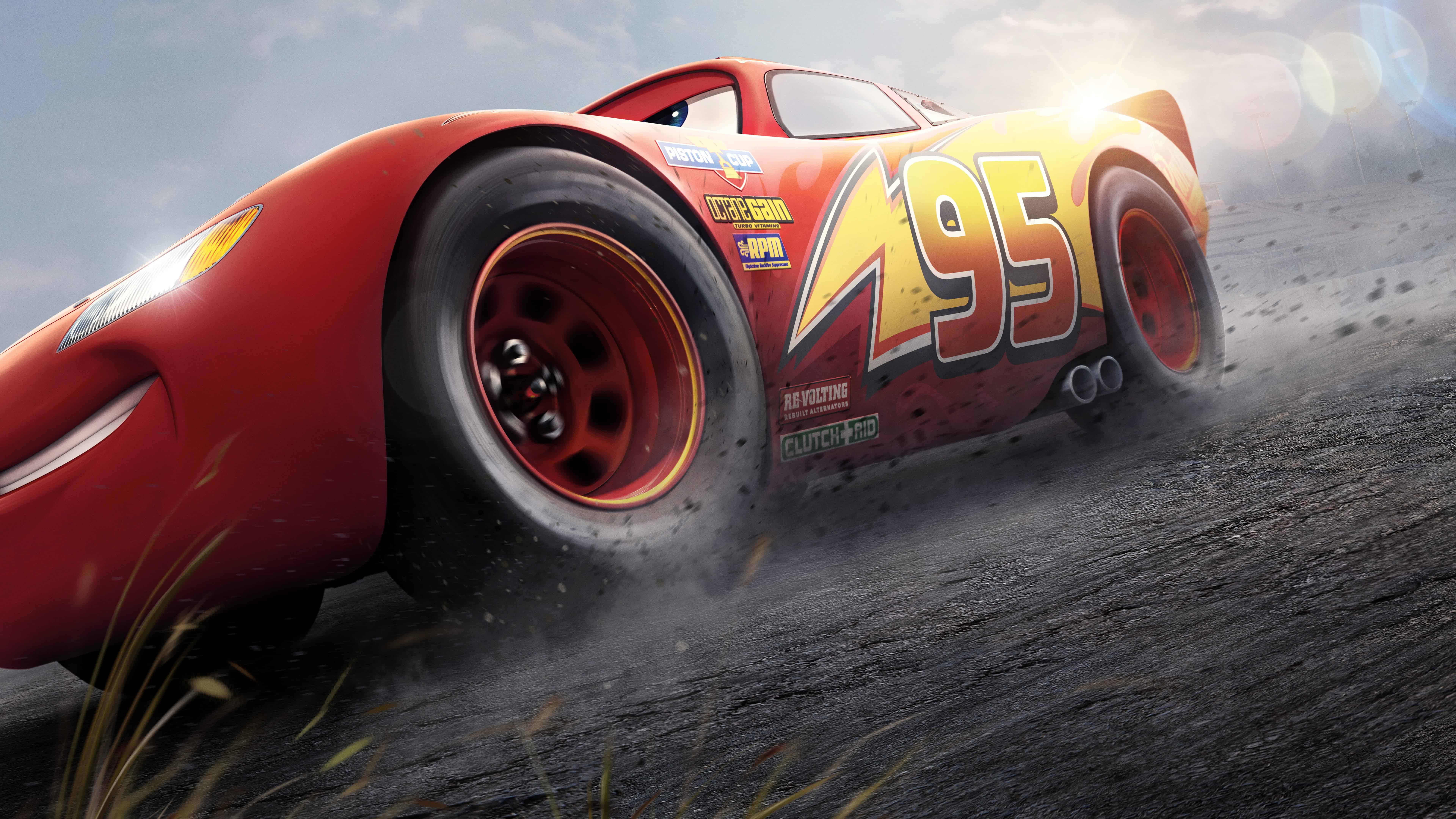 Cars 3 Lightning Mcqueen UHD 8K Wallpaper