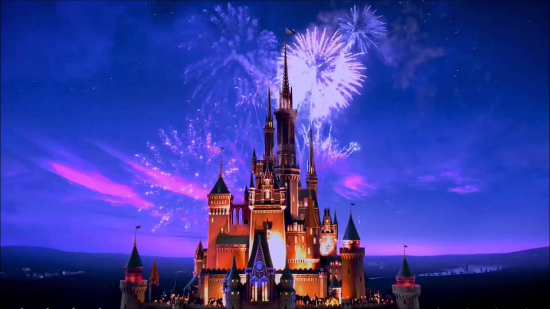Disney Castle With Fireworks Wallpaper High Resolution, Cartoons