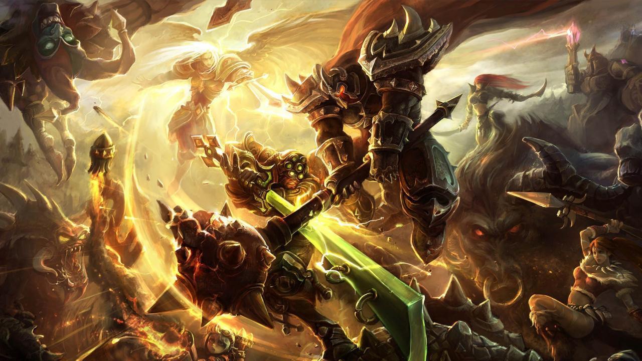A page full of nice wallpaper of League of Legends