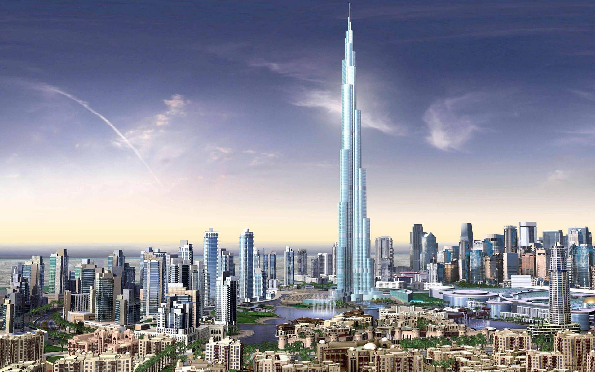 Dubai Skyscrapers 3D wallpaper