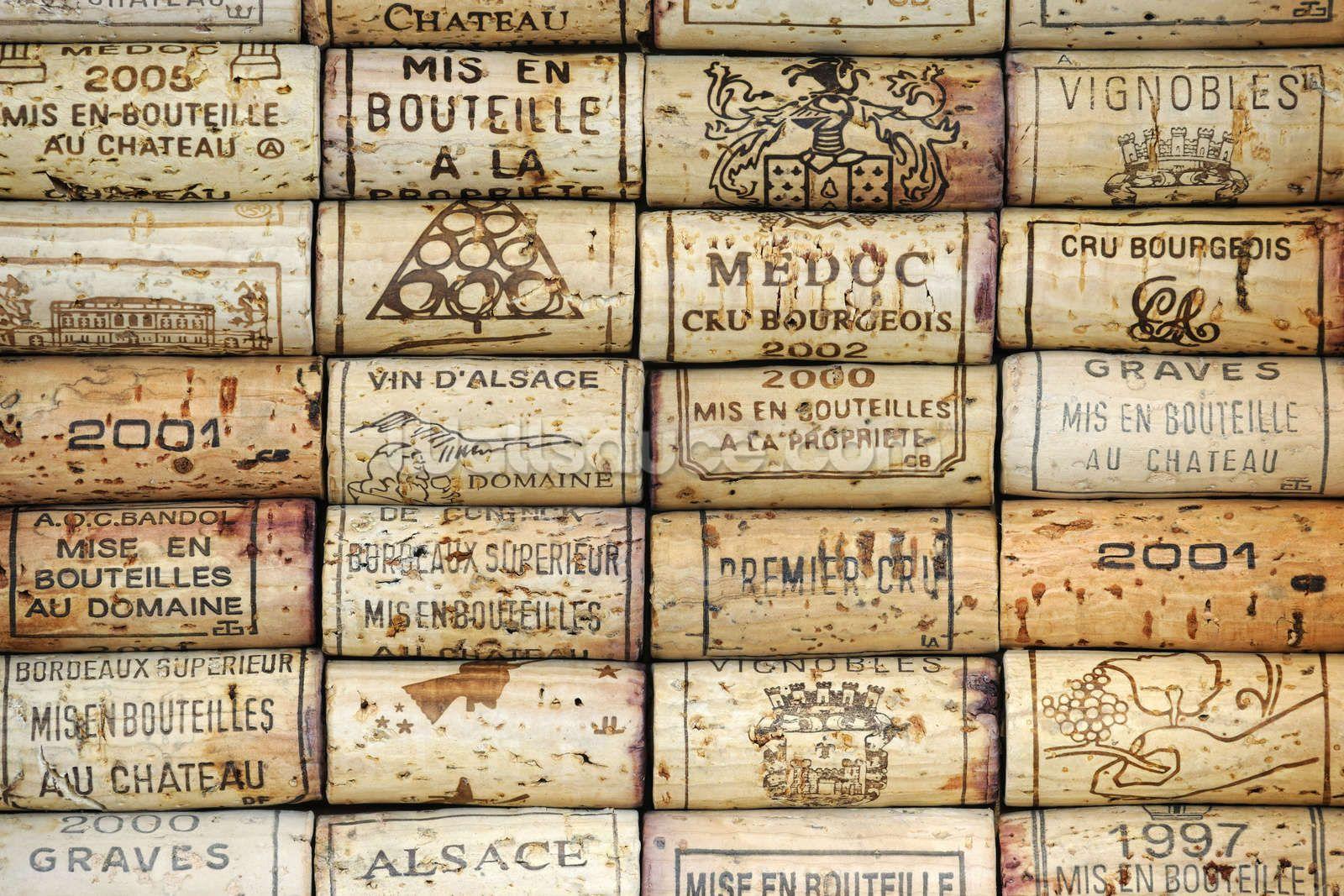 Wine Corks Wallpaper Wall Mural