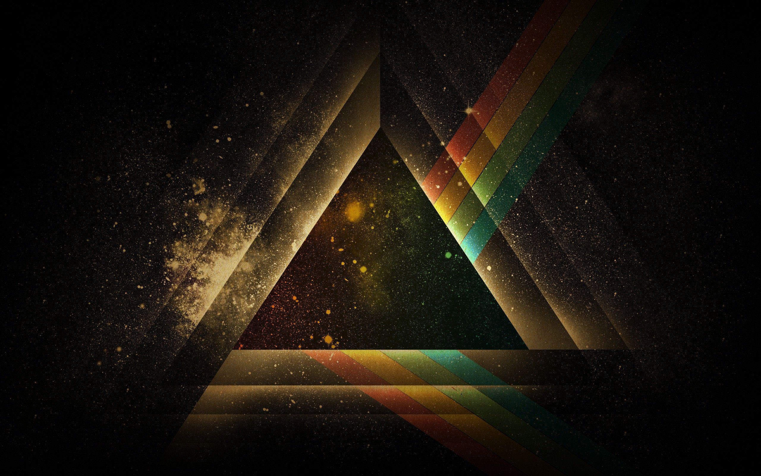 Pink Floyd Abstract Prism Wallpaper