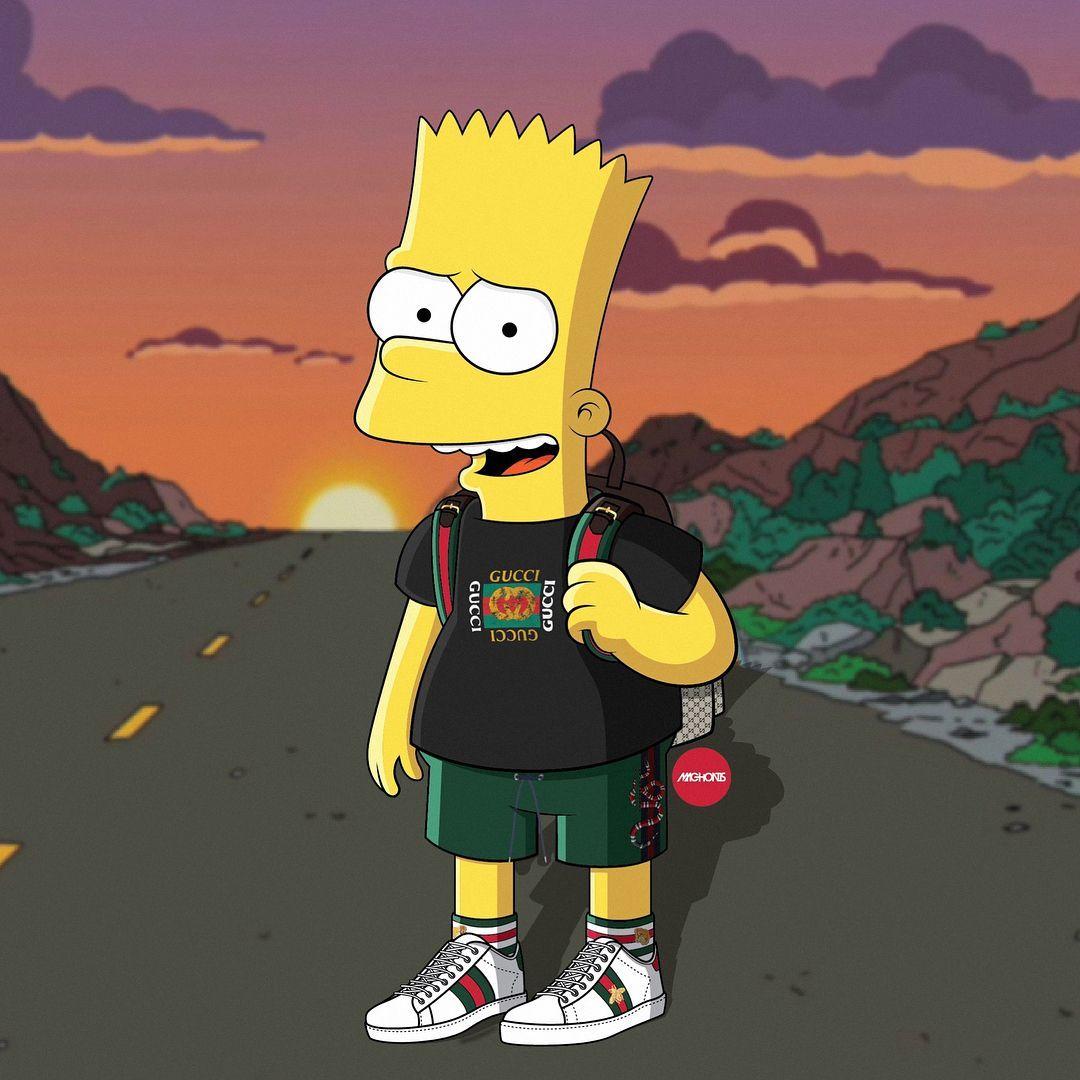 Featured image of post Bart Simpson Wallpaper Gucci The great collection of bart simpson wallpaper for desktop laptop and mobiles