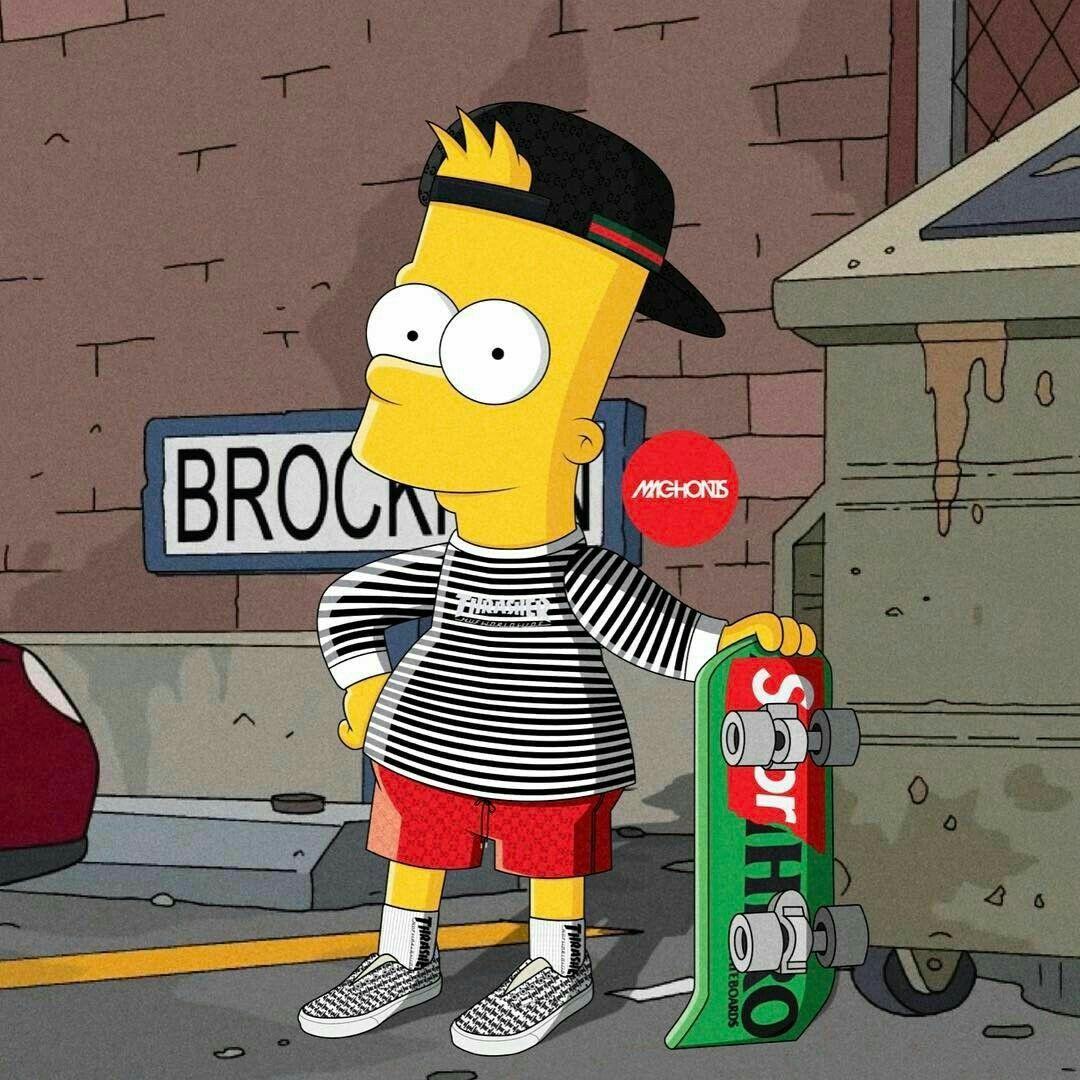 Bart Simpson Supreme Wallpapers Wallpaper Cave