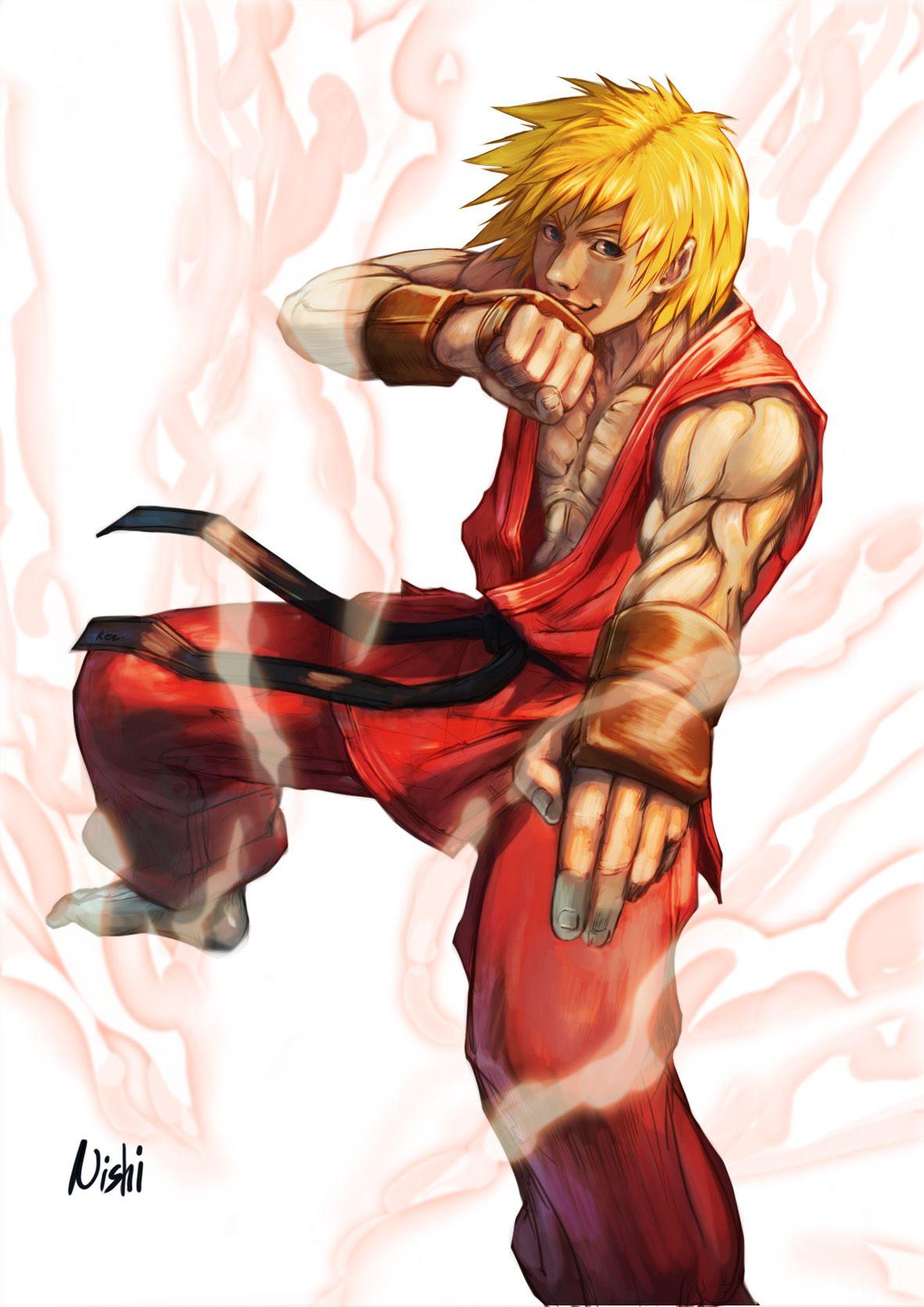Ken Masters Fighter Anime Image Board