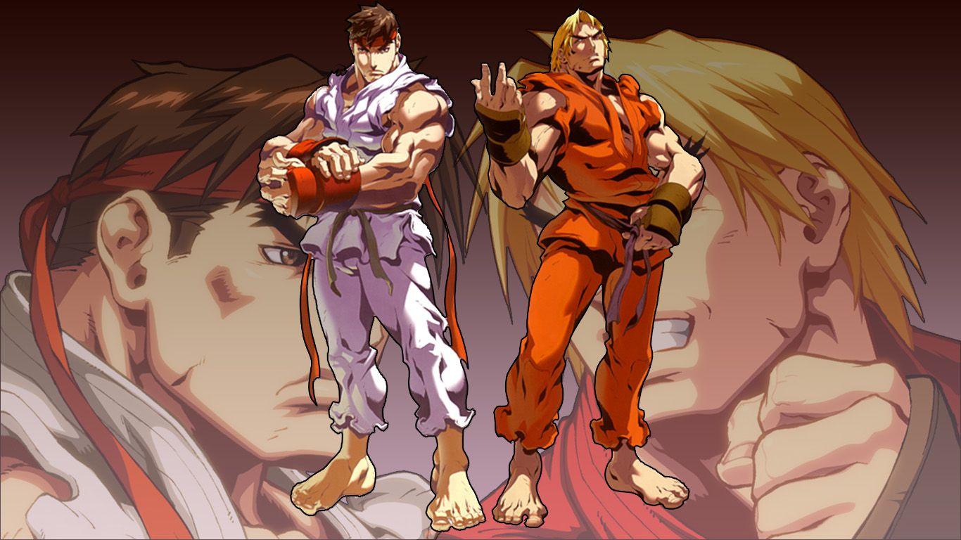 Ryu and Ken Wallpaper