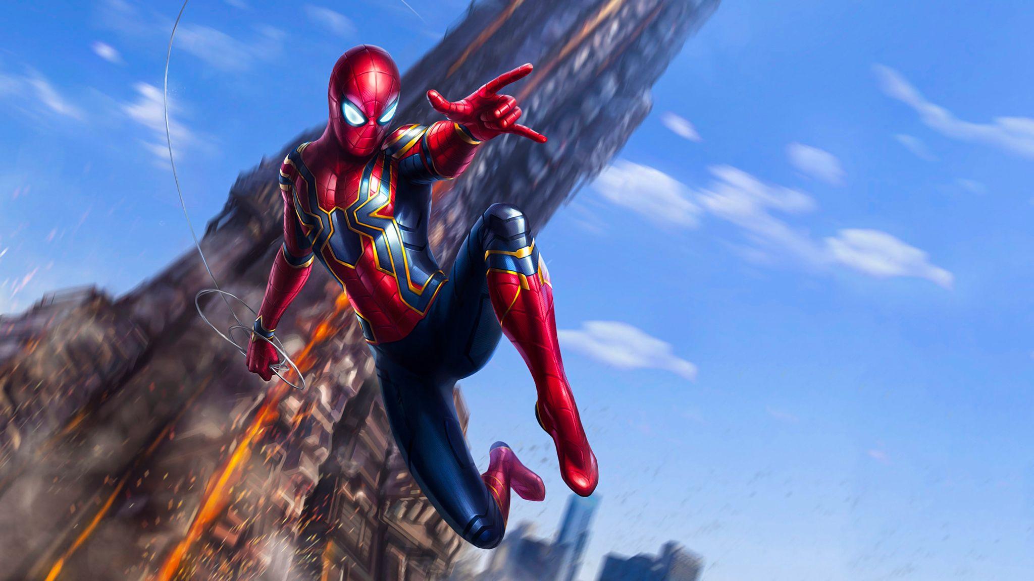Iron Spider (Avengers: Infinity War) HD Wallpaper. Background Image