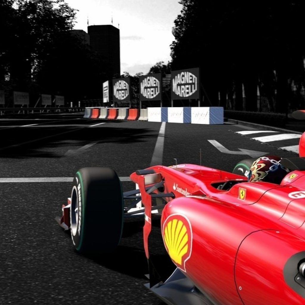 Download Ferrari Formula 1 Car On The Track Wallpaper For iPhone 4