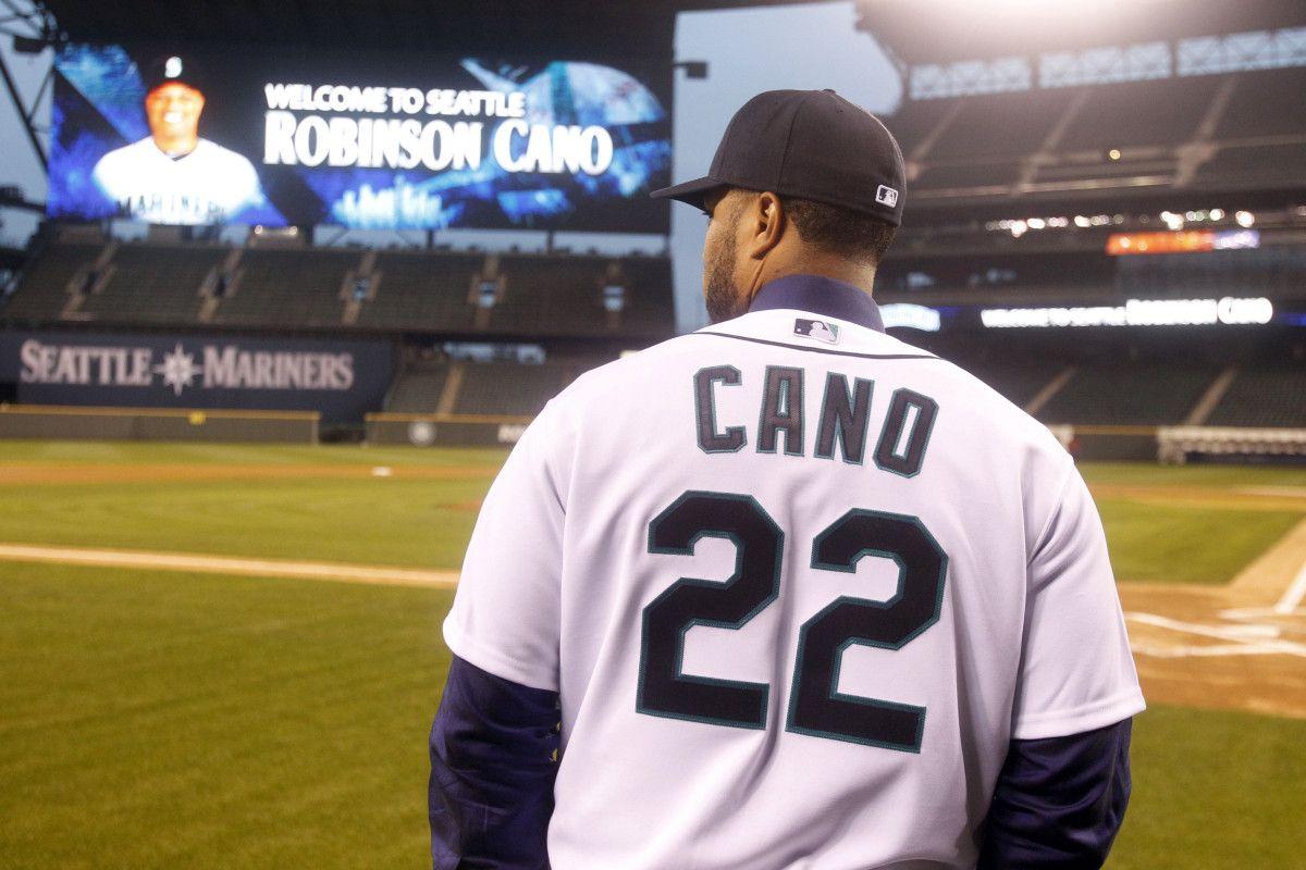 USP MLB: SEATTLE MARINERS ROBINSON CANO PRESS CONF S BBA OR BBN