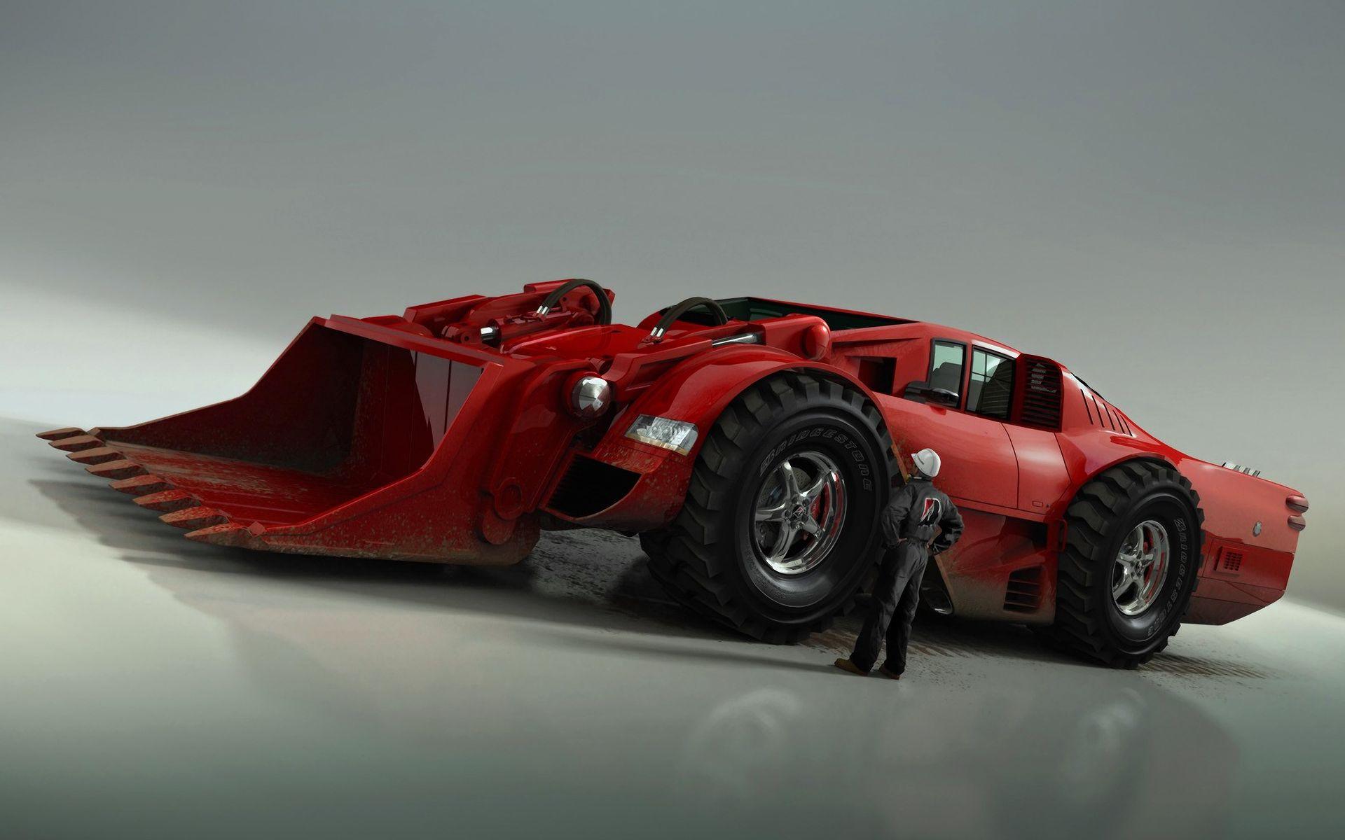 3D Renders Cars Red Vehicles