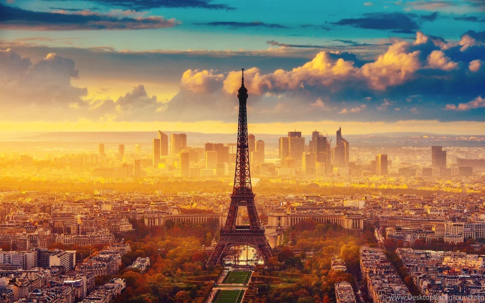 Beautiful Paris City Desktop Background