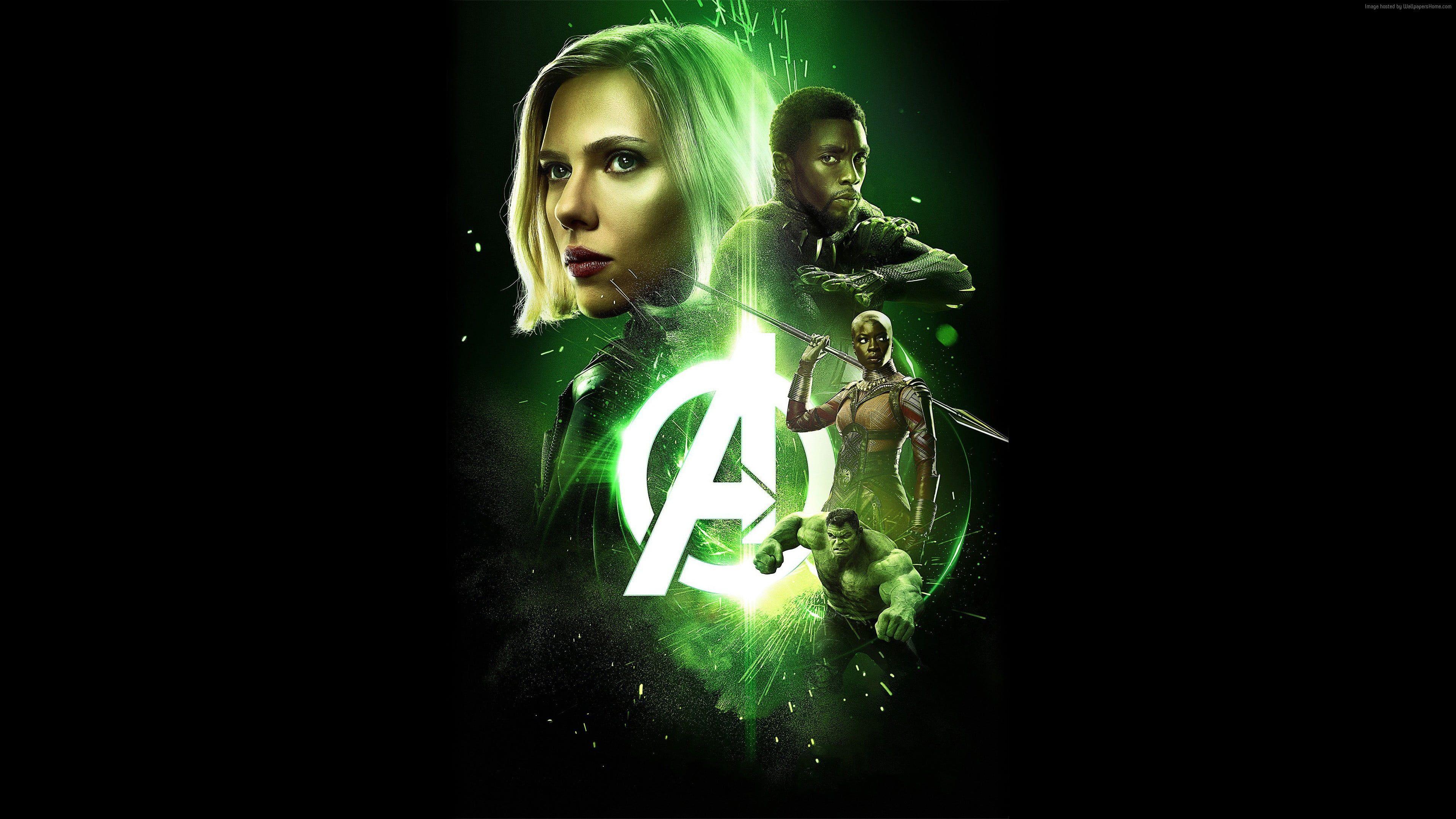 Avengers: Infinity War, Scarlett Johansson, Mark Ruffalo, Chadwick Boseman HD wallpaper
