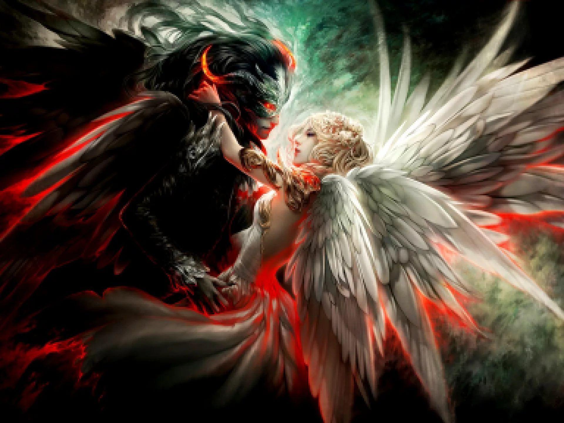 Angel And Demon Wallpapers Wallpaper Cave