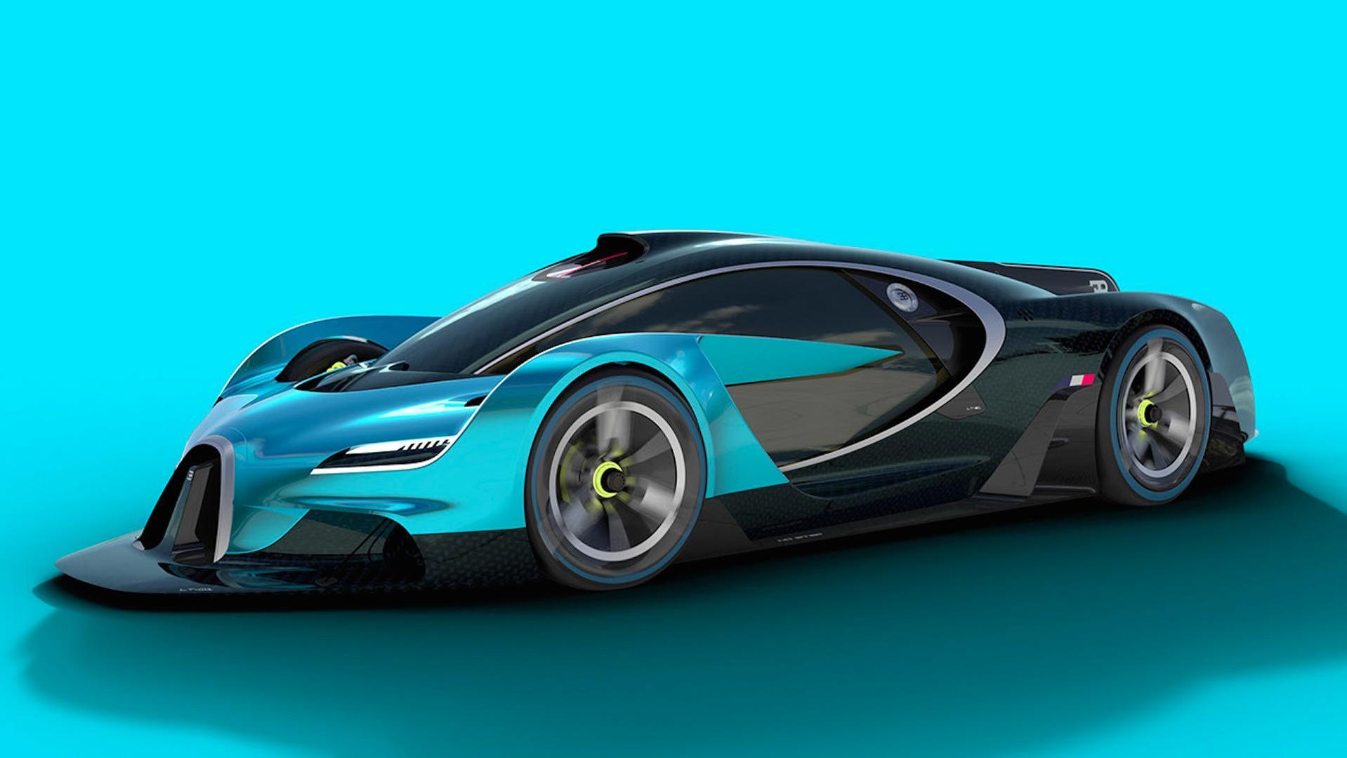 Bugatti Rendering Imagines A Race Ready Hypercar Of The Future