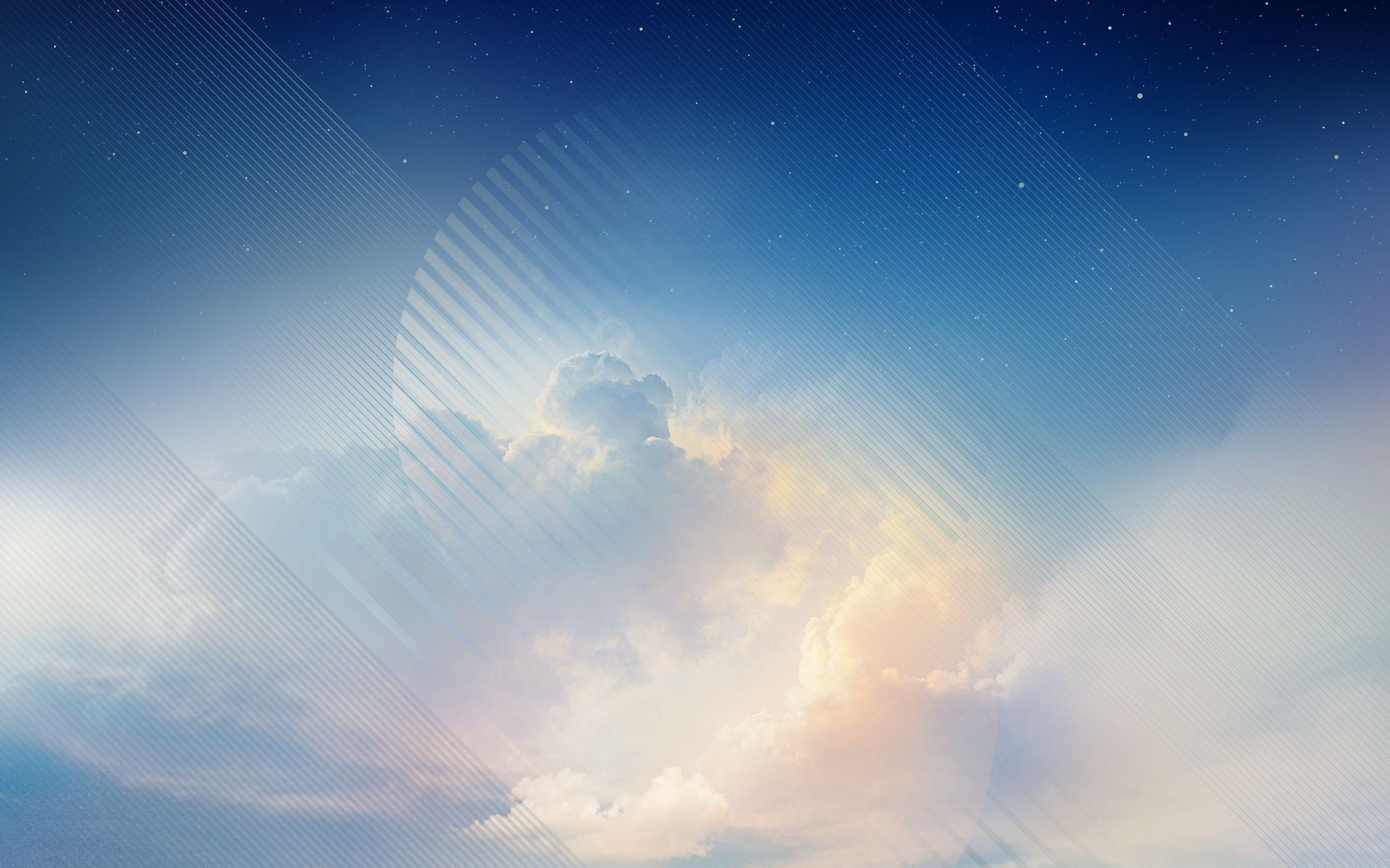 Blue Sky Samsung Galaxy Note 8 Stock Wallpaper