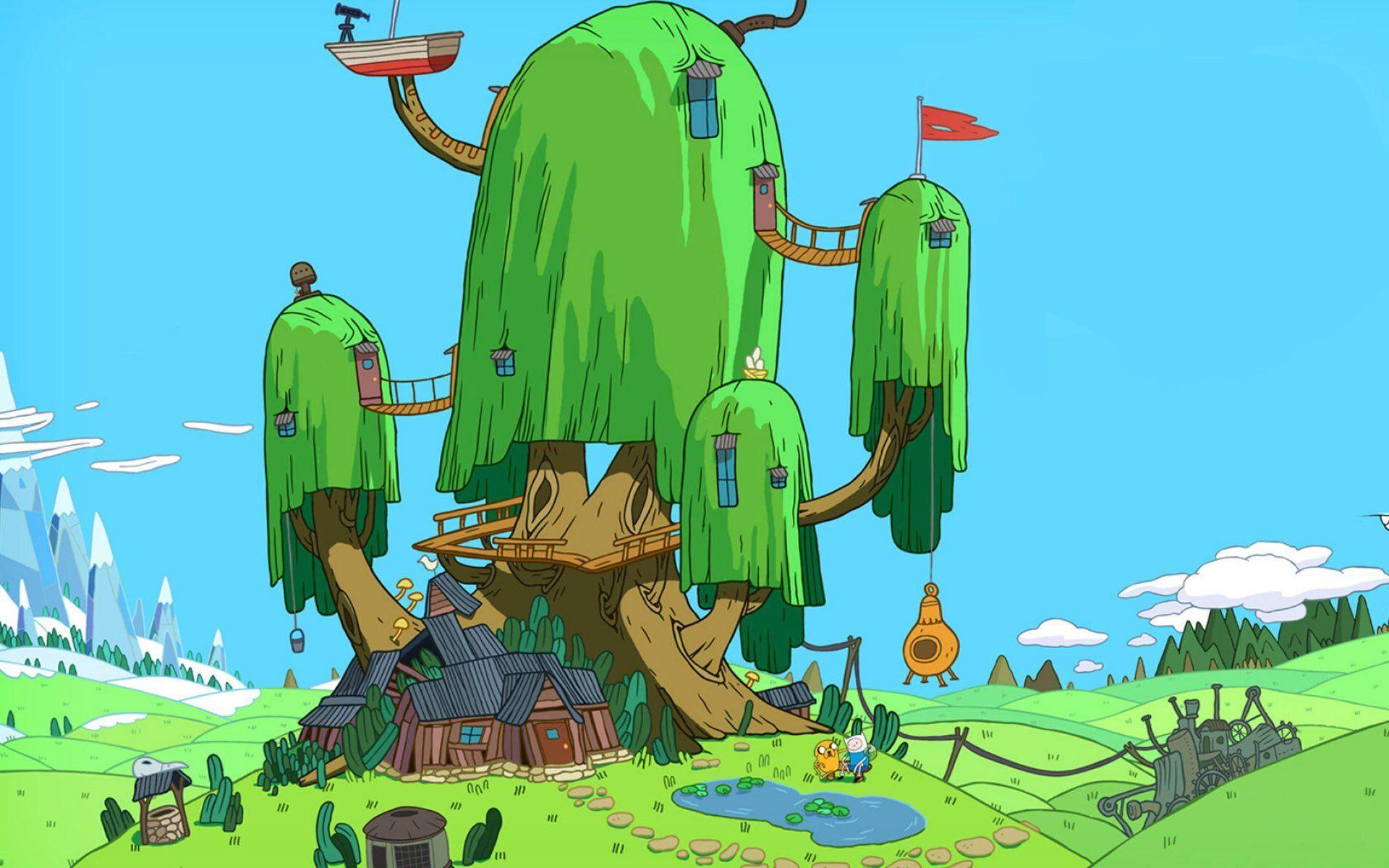 Adventure Time Tree House Wallpaper. Epic Car Wallpaper
