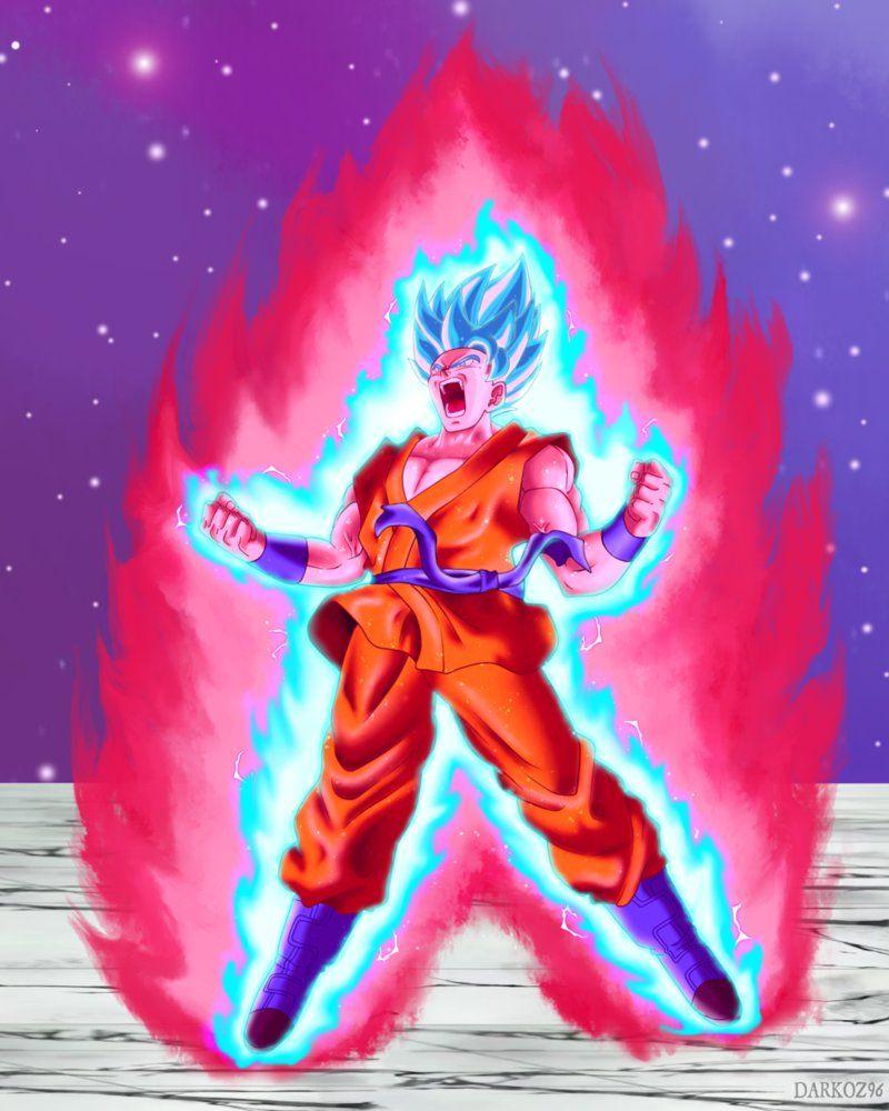 10x kaioken ssj blue, dragon ball super, goku, HD phone wallpaper