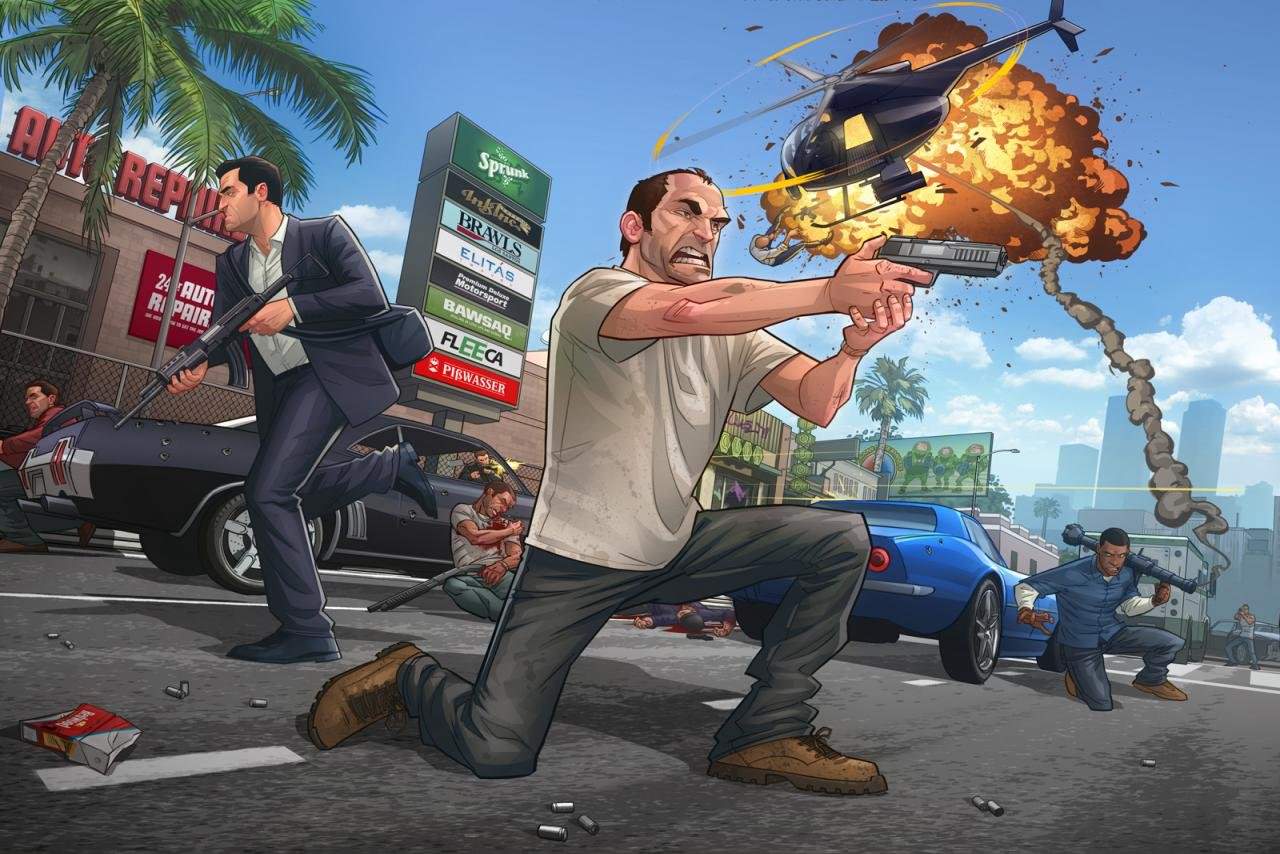 Free Grand Theft Auto V (GTA 5) high quality wallpaper