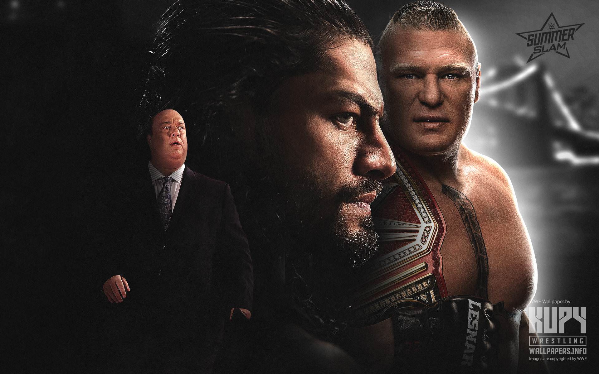 SummerSlam Finale: Roman Reigns vs. Brock Lesnar wallpaper