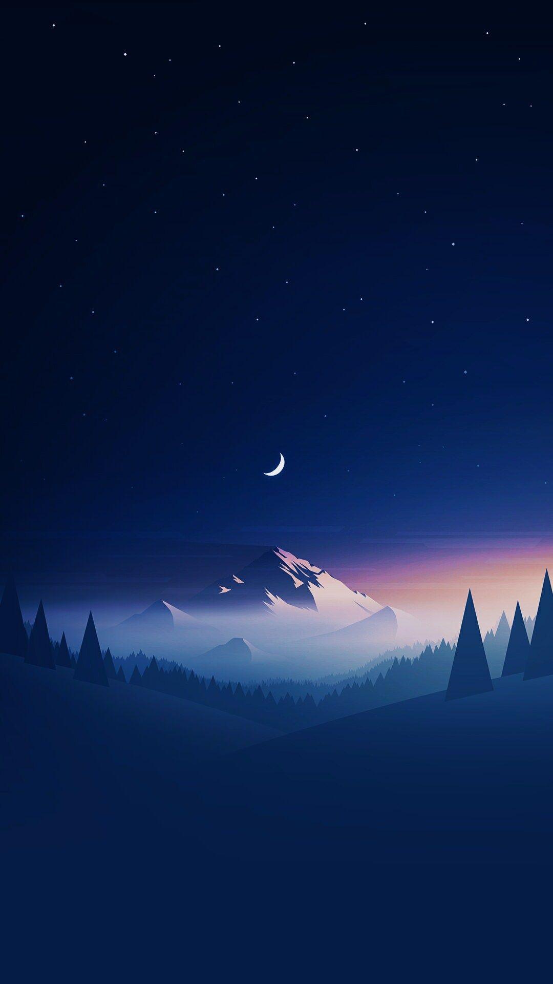 Mountain Landscape Minimalist Scenery 4K Phone iPhone Wallpaper #6330b
