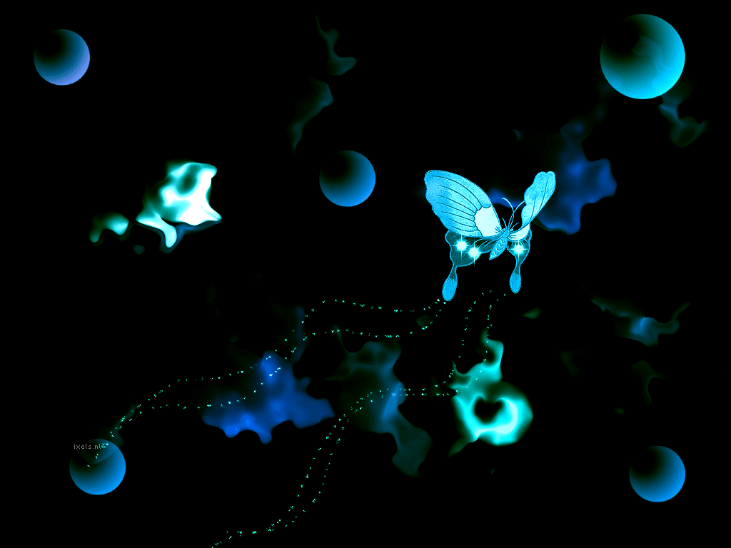 Blue Butterfly Pearl Design Wallpaper. Top Quality Wallpaper