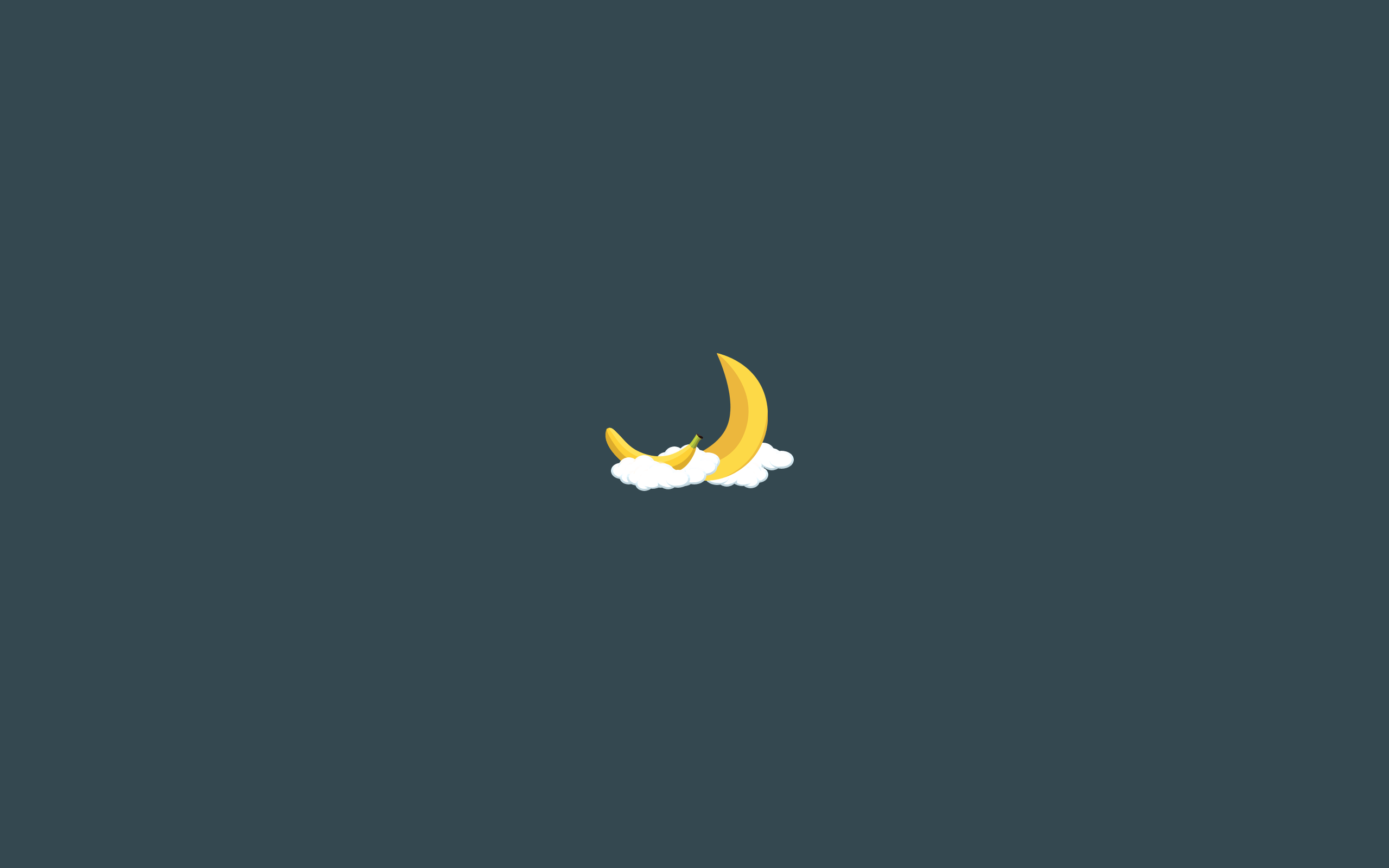 banana moon minimalist wallpaper dark2. Banana Bananas