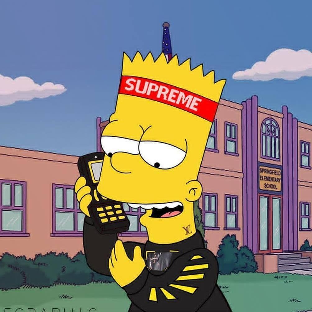 Bart Simpson Supreme Wallpapers Wallpaper Cave