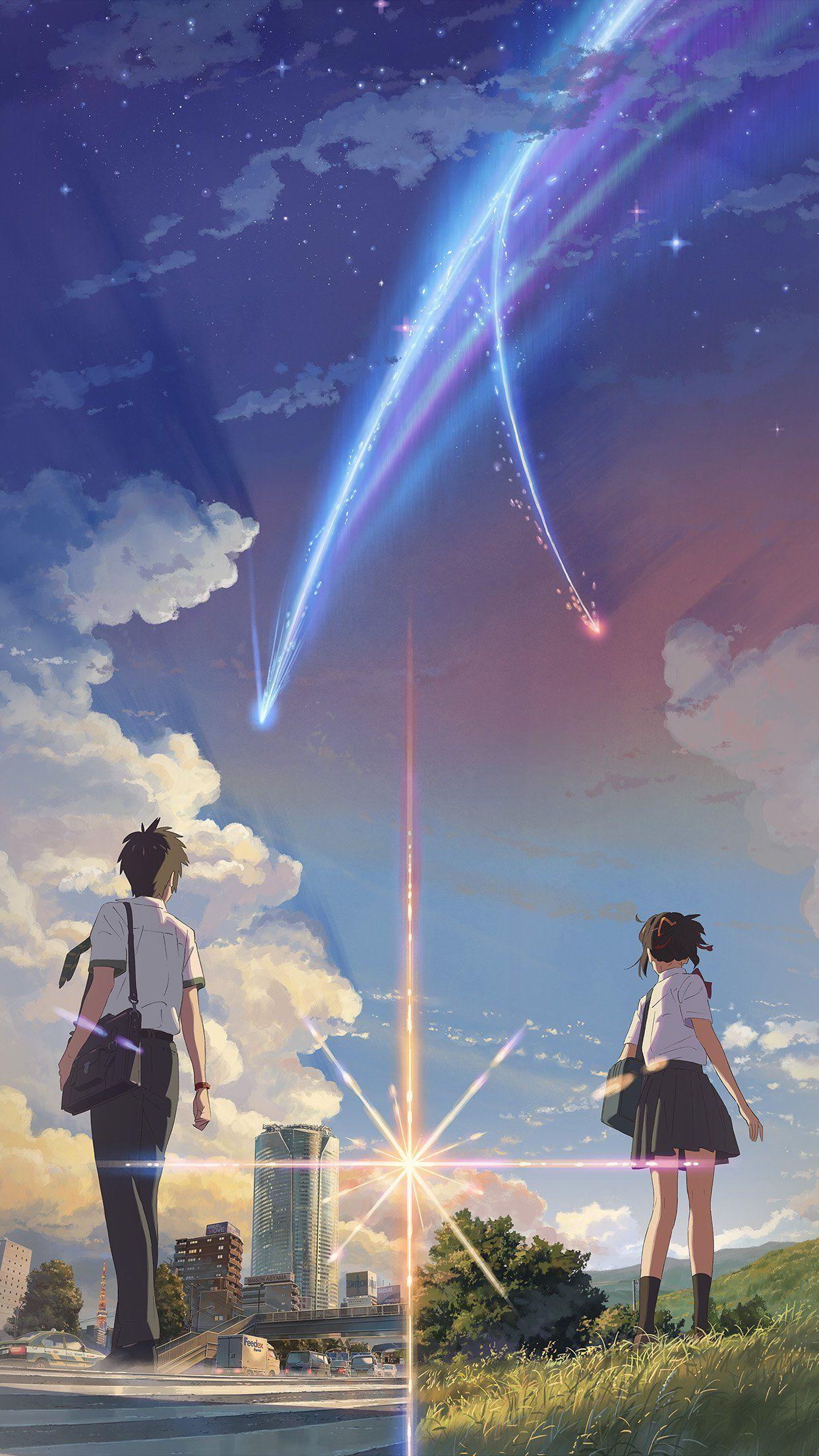 iPhone6papers.co. iPhone 6 wallpaper. boy and girl anime