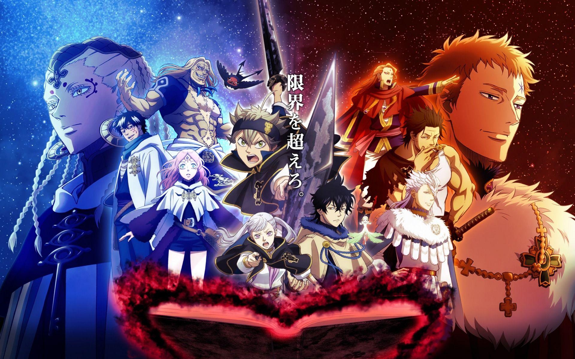 Download wallpaper Black Clover, all characters, art, japanese