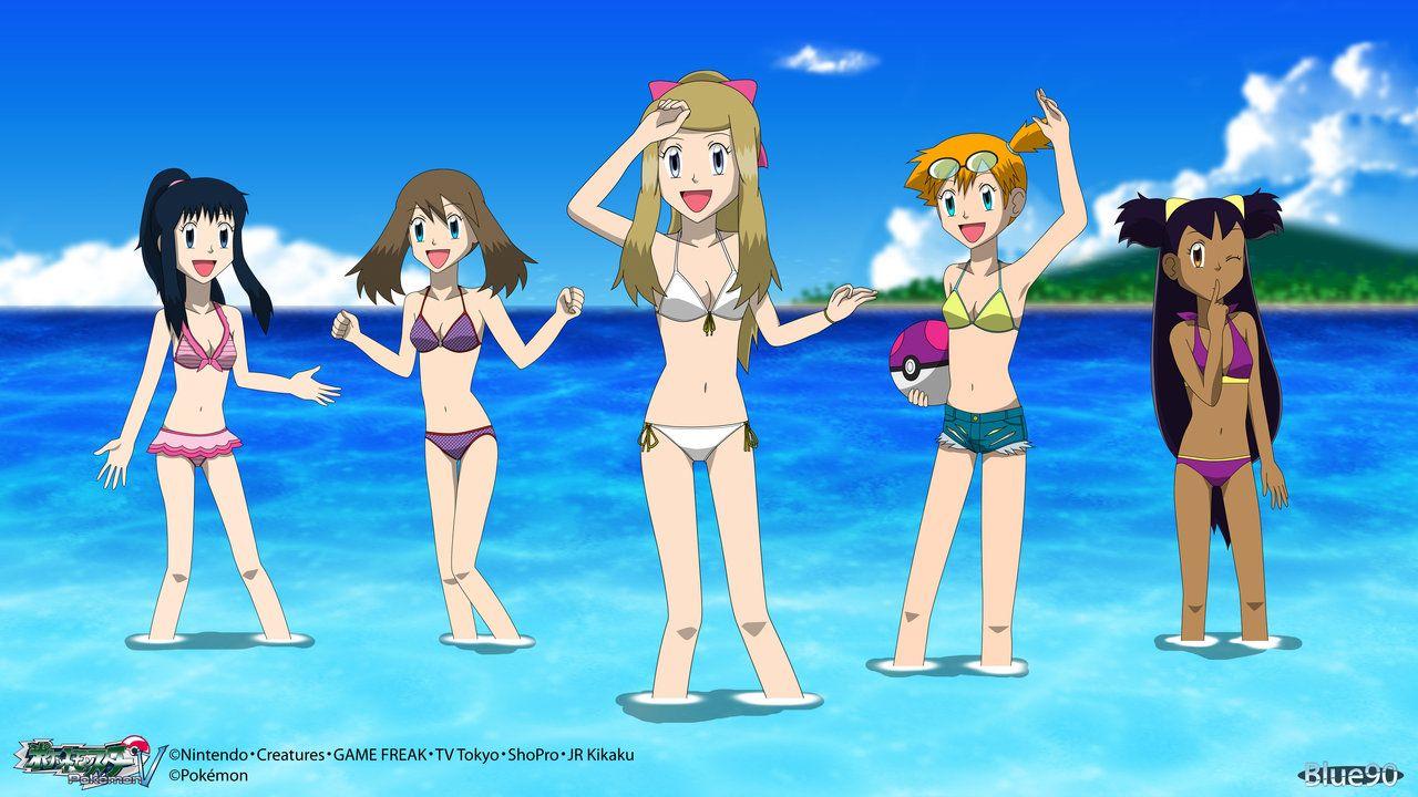 Background Pkmn V Girls Underwater By Blue On With Pokemon Serena