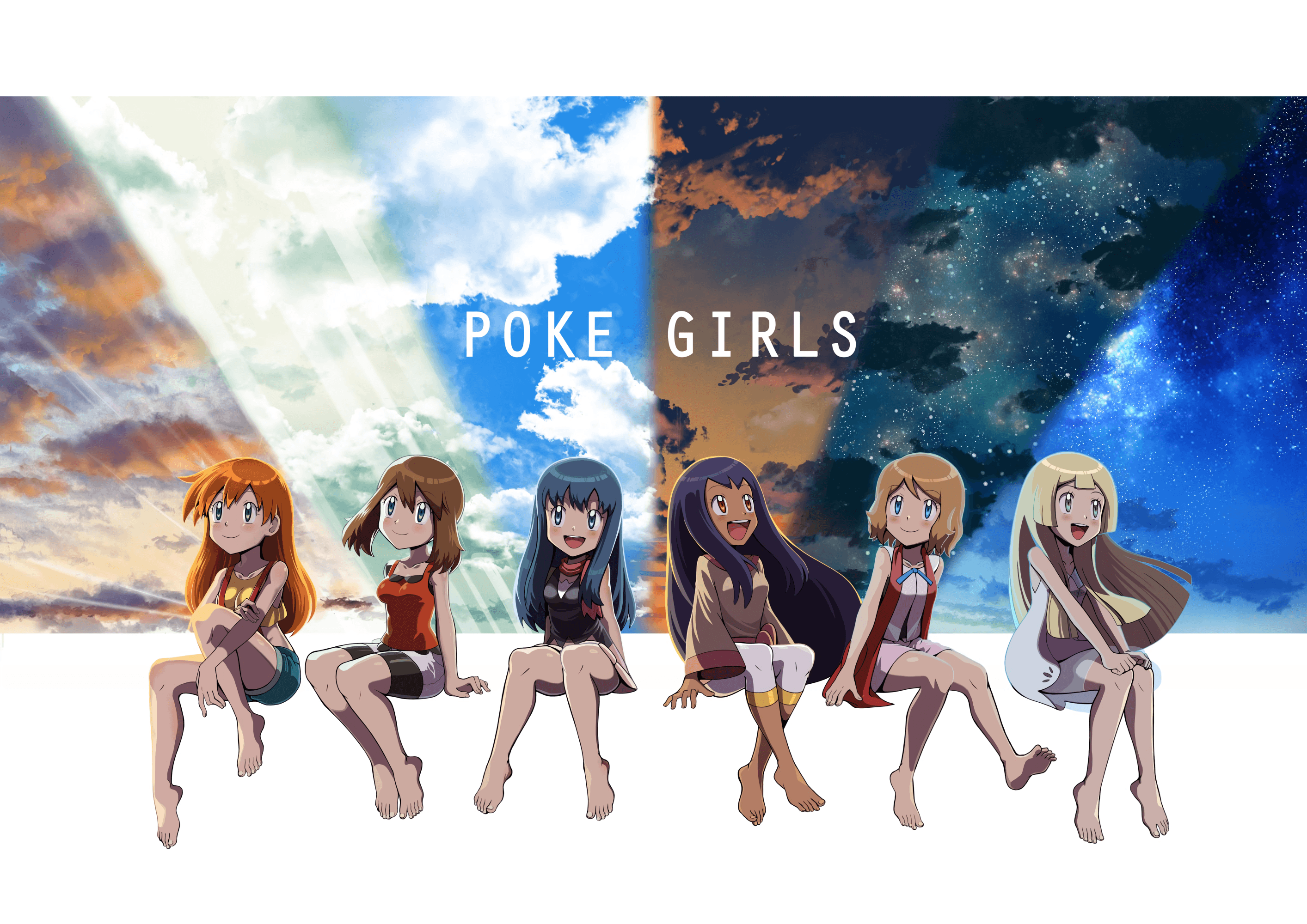 Poke Girls Fondo de pantalla HD. Fondo de Escritoriox2000