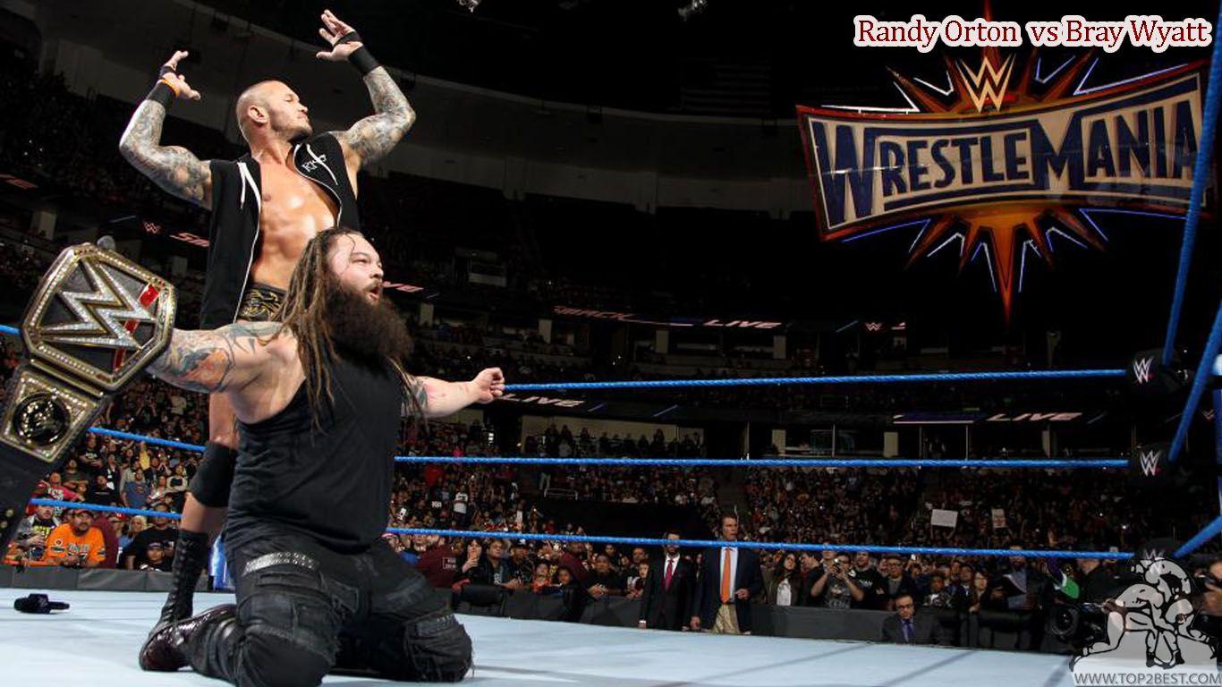 Bray Wyatt vs Randy Orton WrestleMania Wallpaper 2017