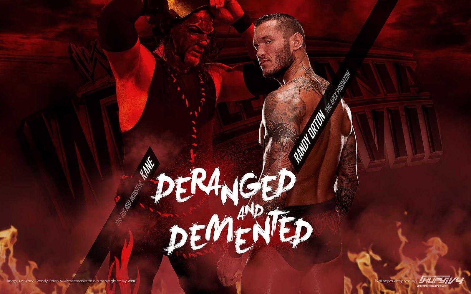 Geek Xplore: Wrestlemania 28: Kane vs. Randy Orton WWE Wallpaper