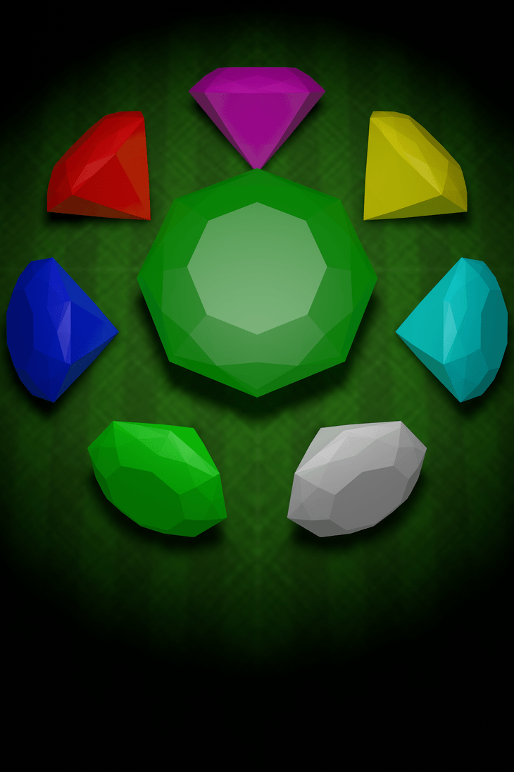 The Chaos Emeralds (1280x1920 Mp3 Phone Wallpaper)