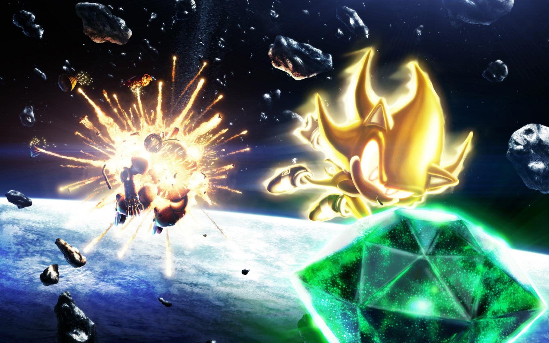 Sonic Wallpaper Outer Emerald Space Chaos Super Entertainment