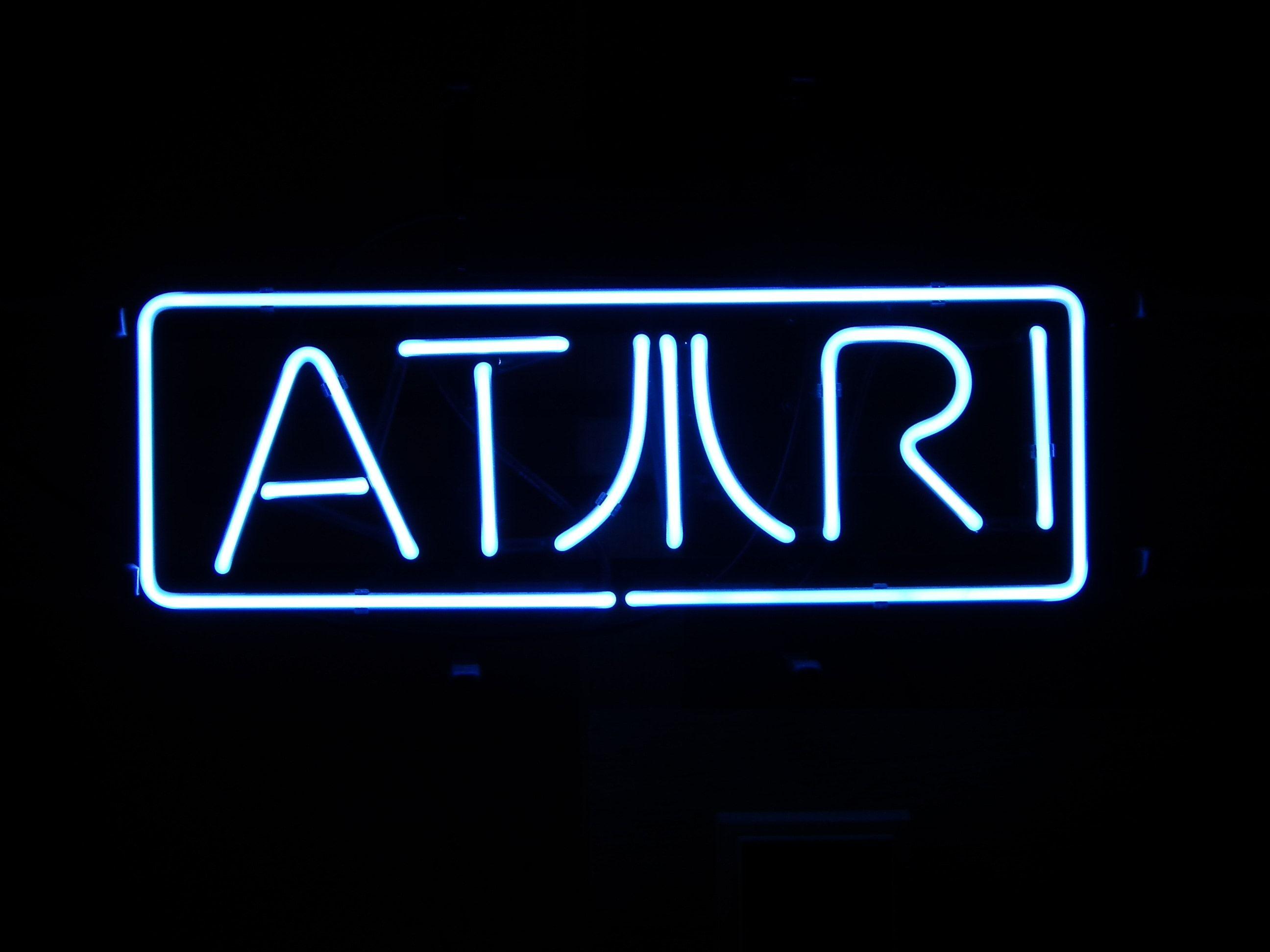 Atari neon sign free image