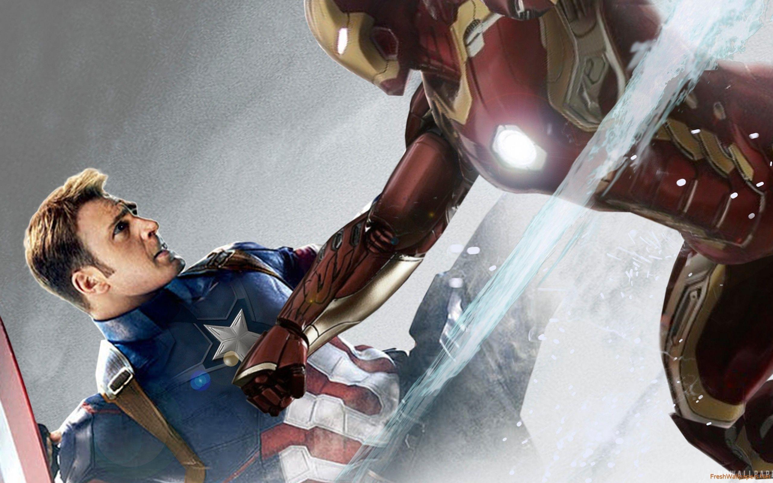Captain America Vs Iron Man wallpaper