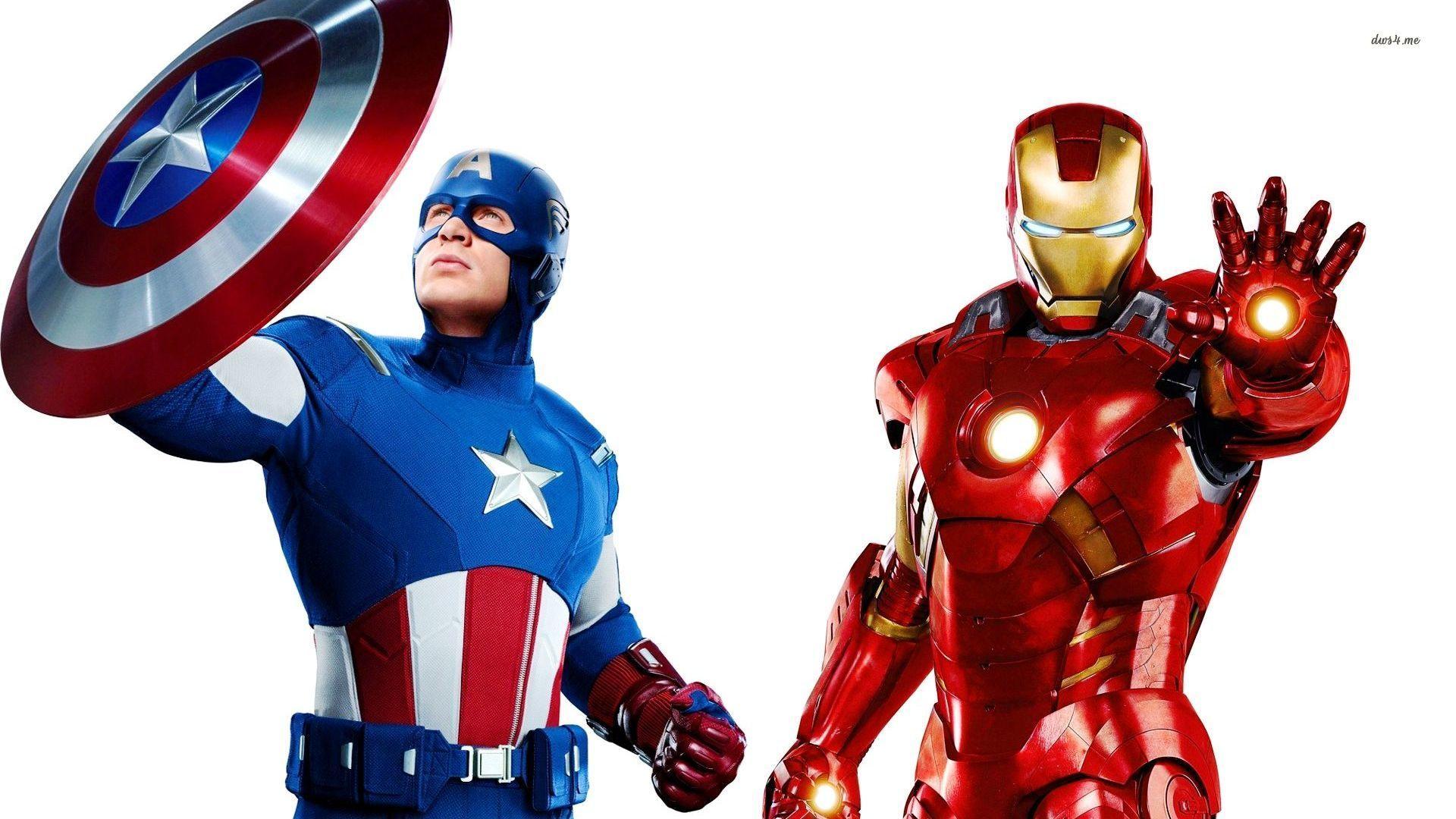 Captain America and Iron Man Avengers wallpaper