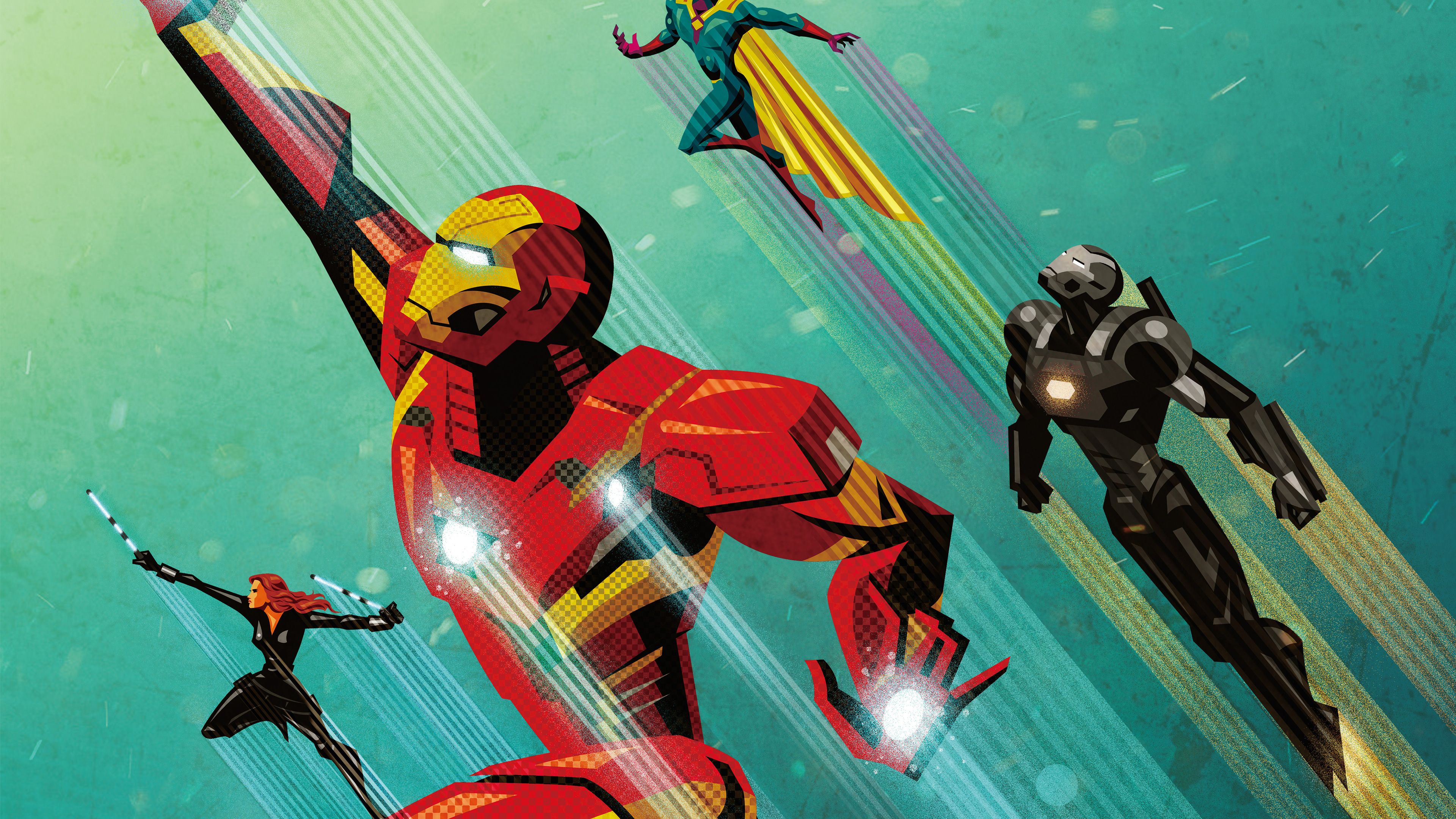 Wallpaper Iron Man, Civil War, Captain America, 4K, Movies